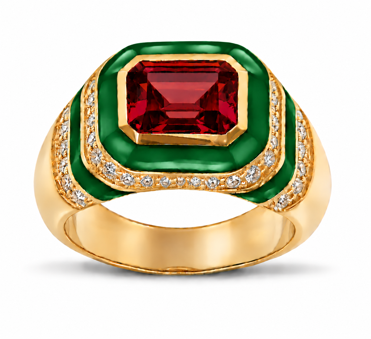 Kyma Dome Ring 18K Yellow Gold THOA001