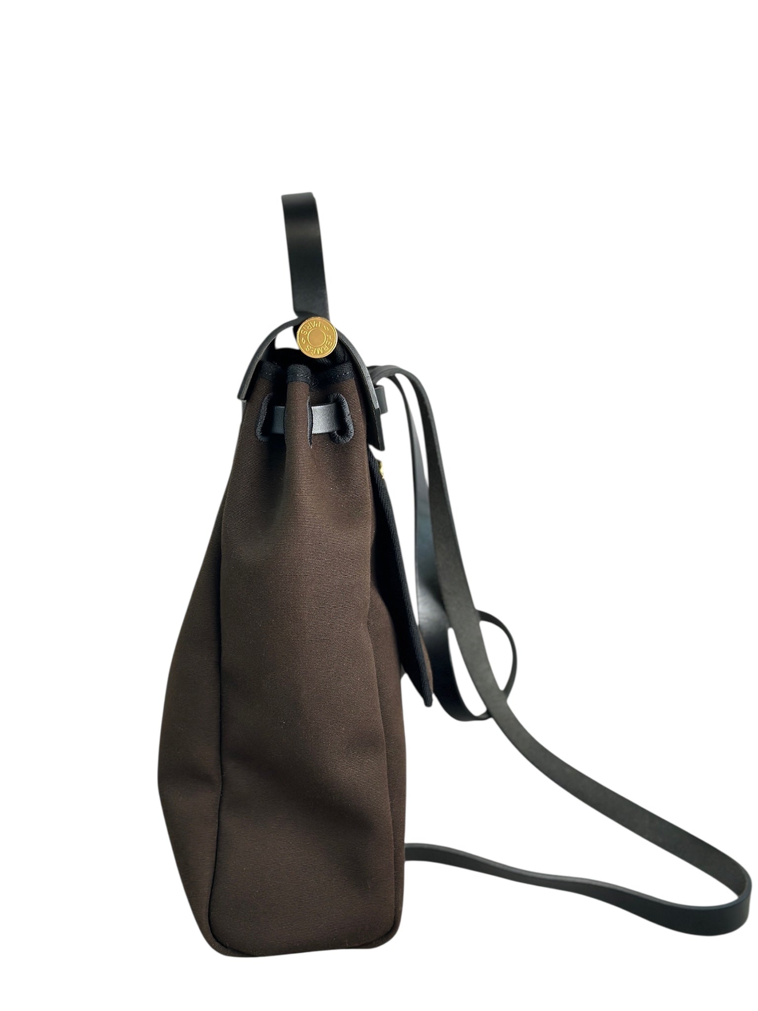 Hermes Chocolate Herbag Backpack Bag