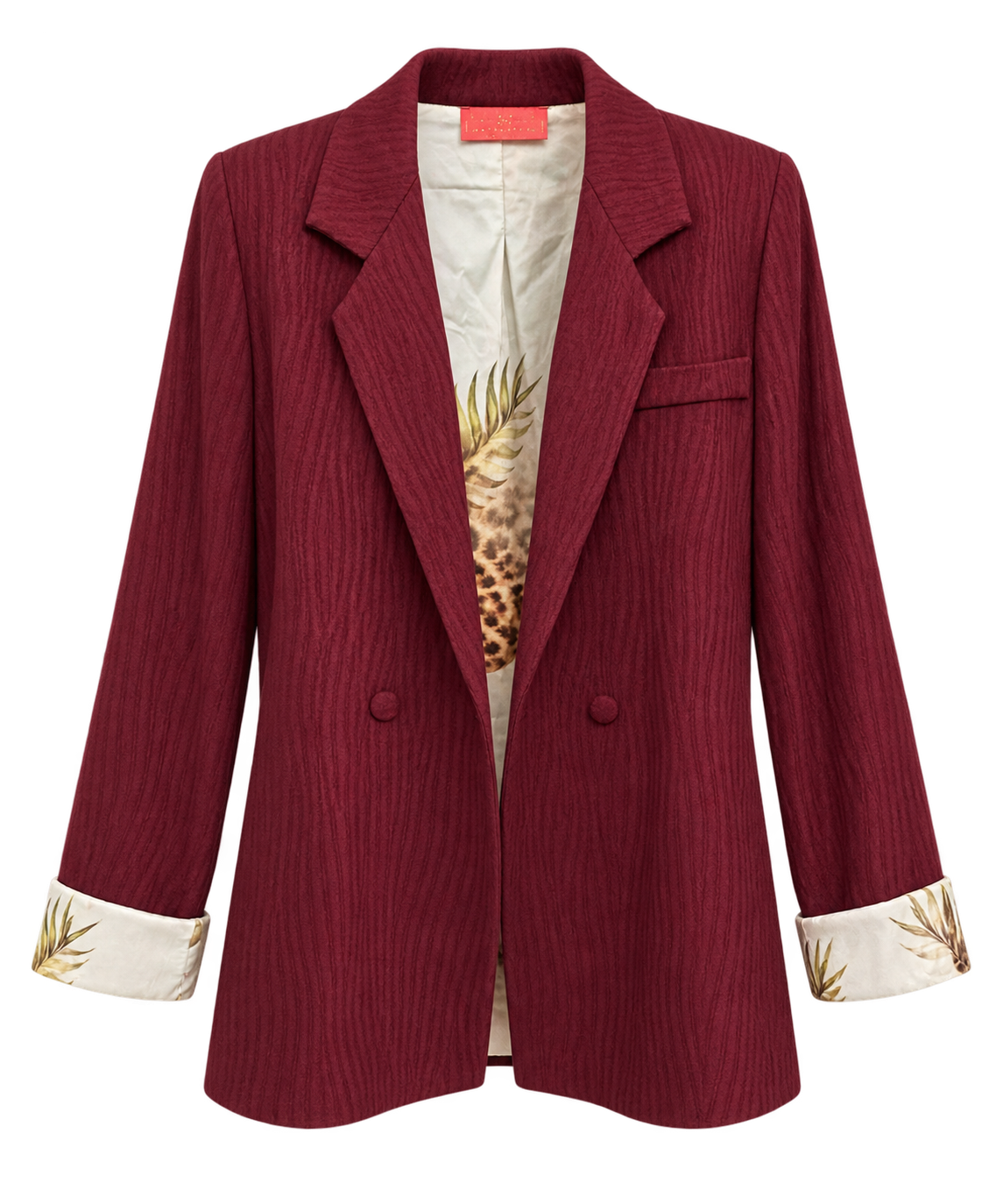 JACKET JUSTIN KNITWEAR SILK LINING CHERRY LEO MCL13239