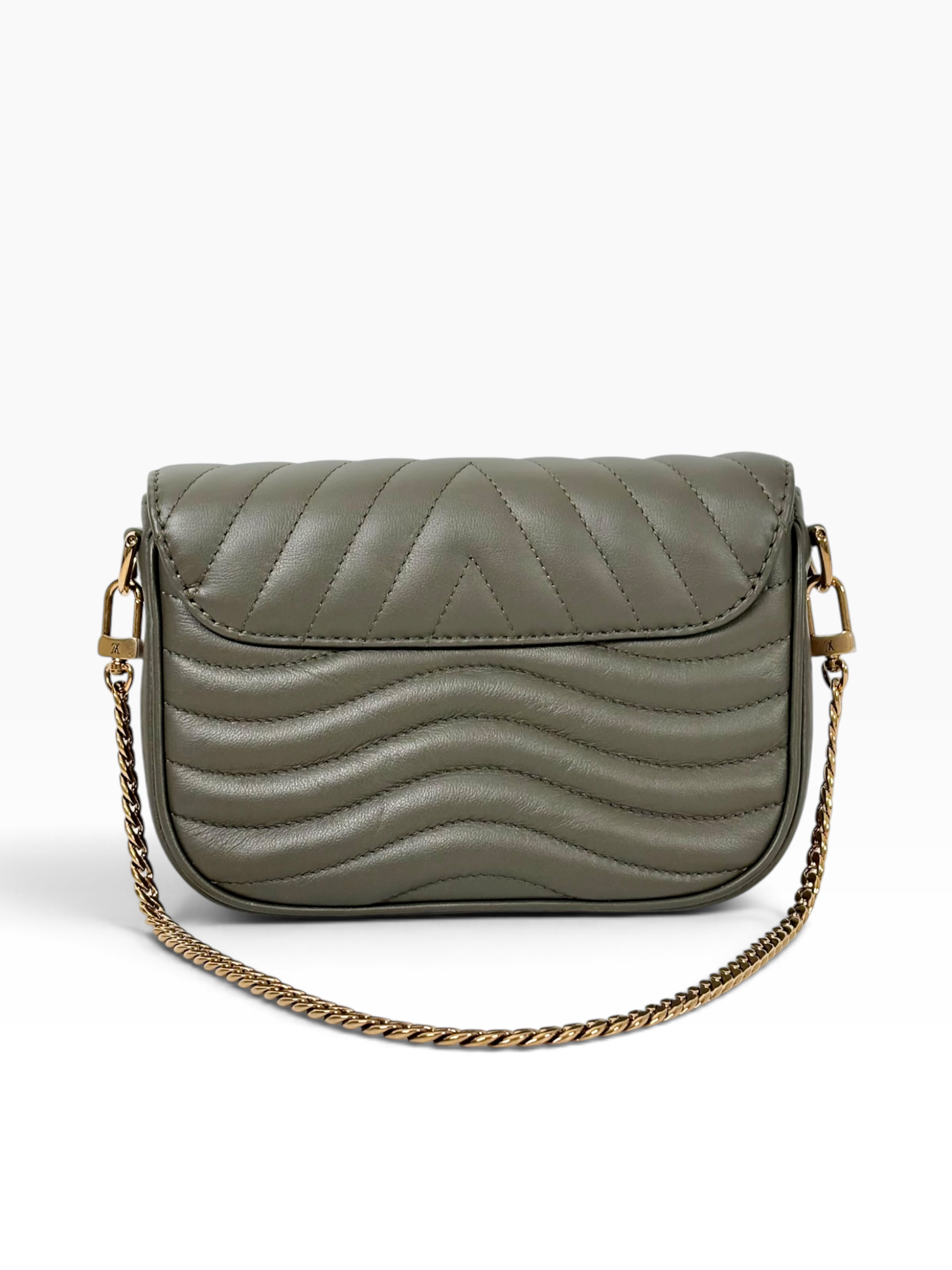 Louis Vuitton Green New Wave Calfskin Multi Pochette Bag