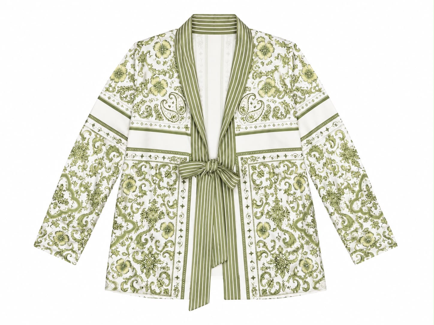 JACKET SCARLETT PINSTRIPES MOSAIC OLIVE MCL12797