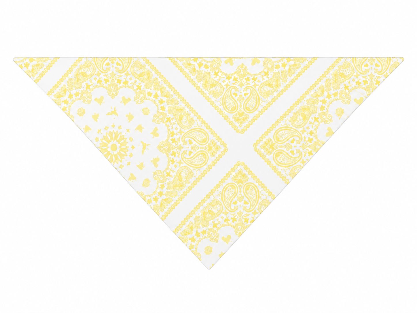 SCARF BANDANA WHITE YELLOW GRADIENT MCL12138