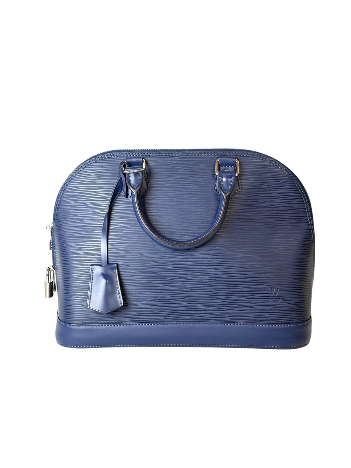 Louis Vuitton Alma Navy EPI Leather Bag