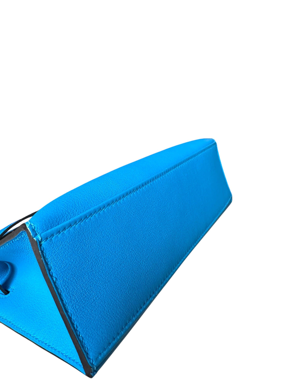 Hermes Blue Pochette in Swift with GHW - Full Set