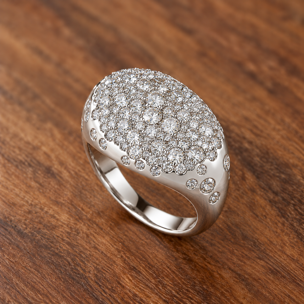 Silver Sugar Dust Band Ring SETTING ONLY SABSET071