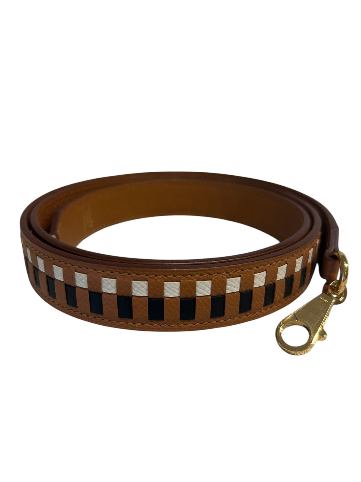 Hermes Gold Leather Strap with GHW