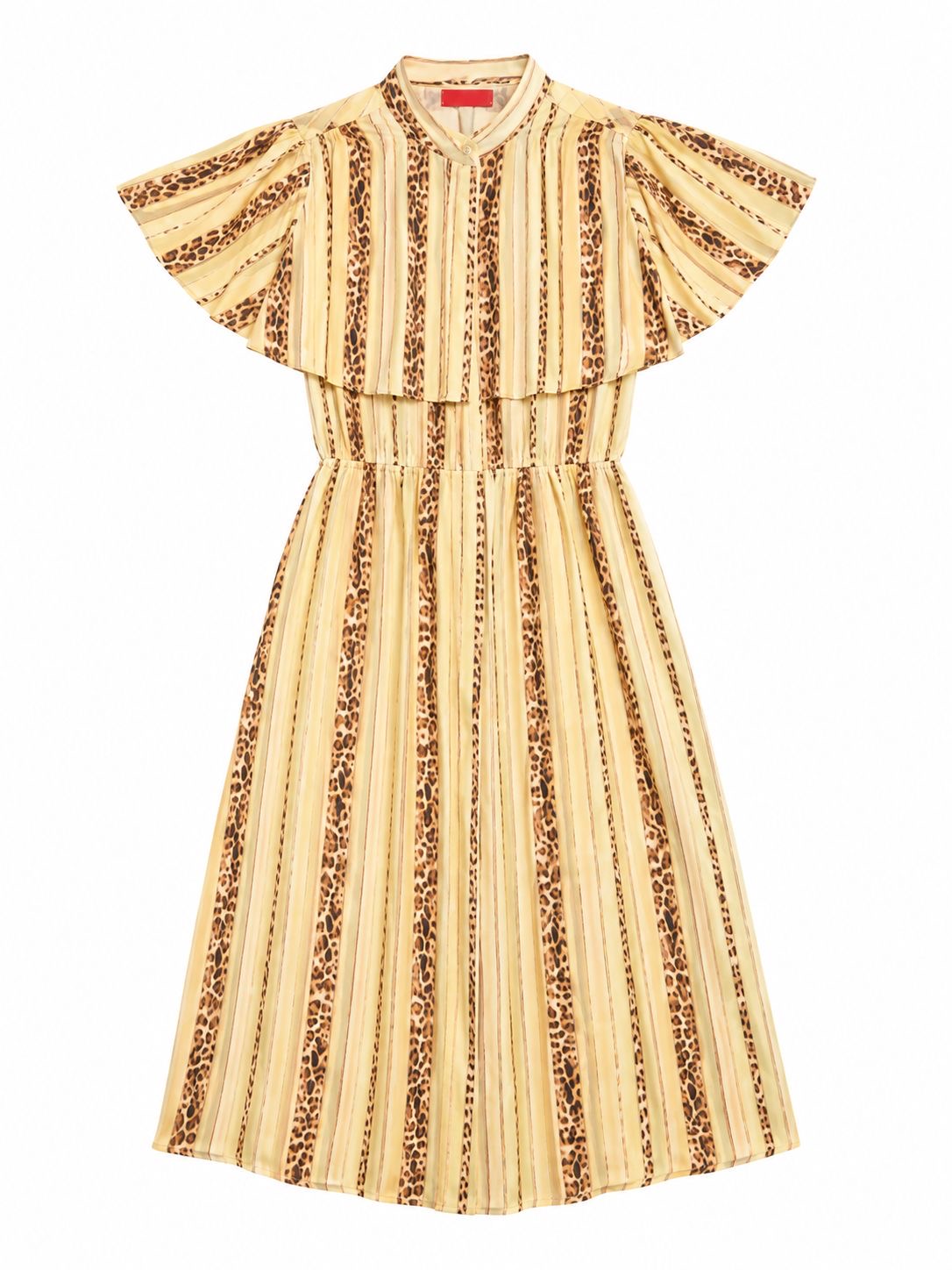 DRESS LORIANE LEO PINSTRIPES NATURAL BEIGE MCL13208