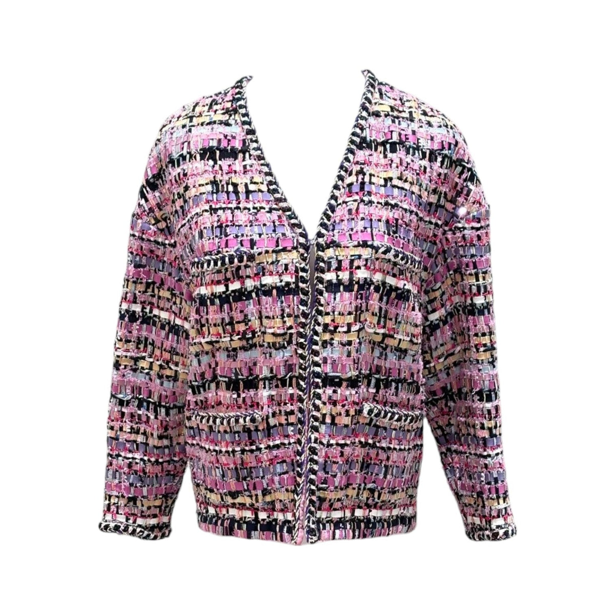 Chanel 22P Tweed Clothes Jacket - Size 36