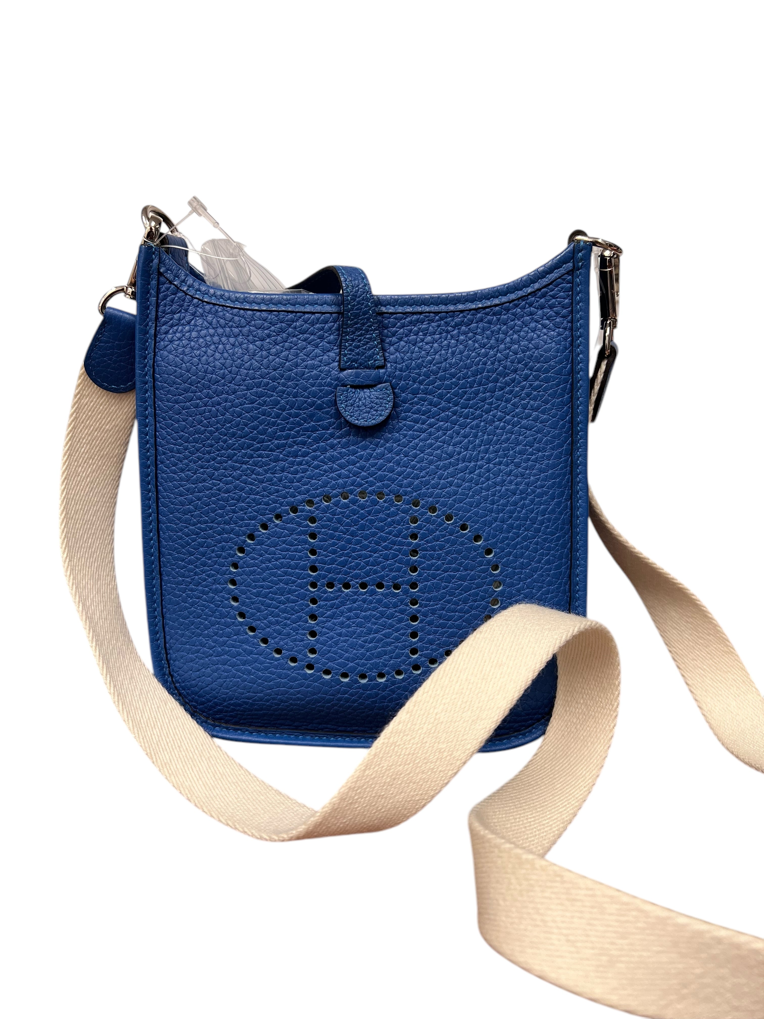 HERMES Evelyne TPM Clemence Mykonos PHW Y Stamp B1113Q6GJG