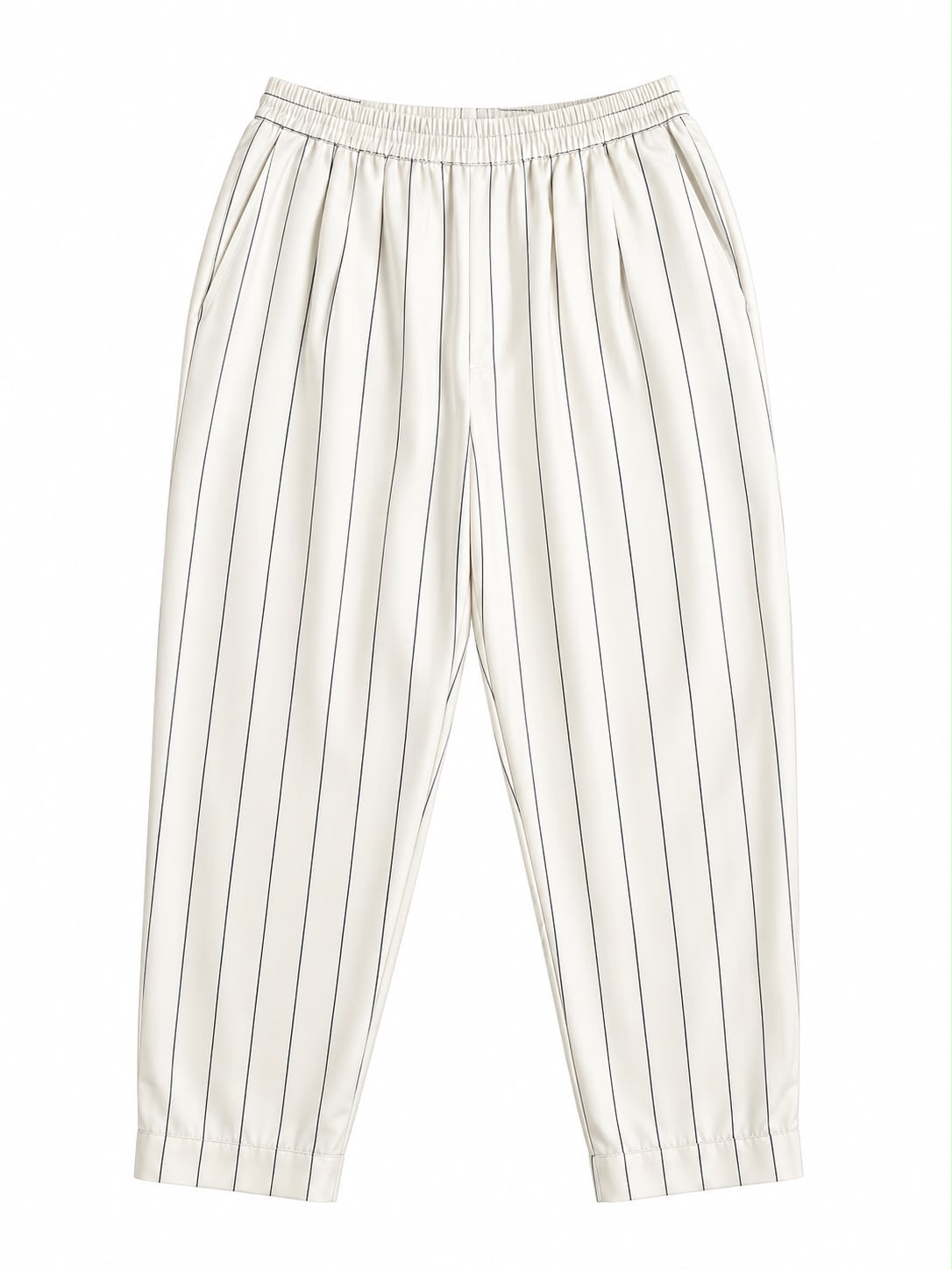 TROUSER MARCELL PINSTRIPES BLACK WHITE MCL13136