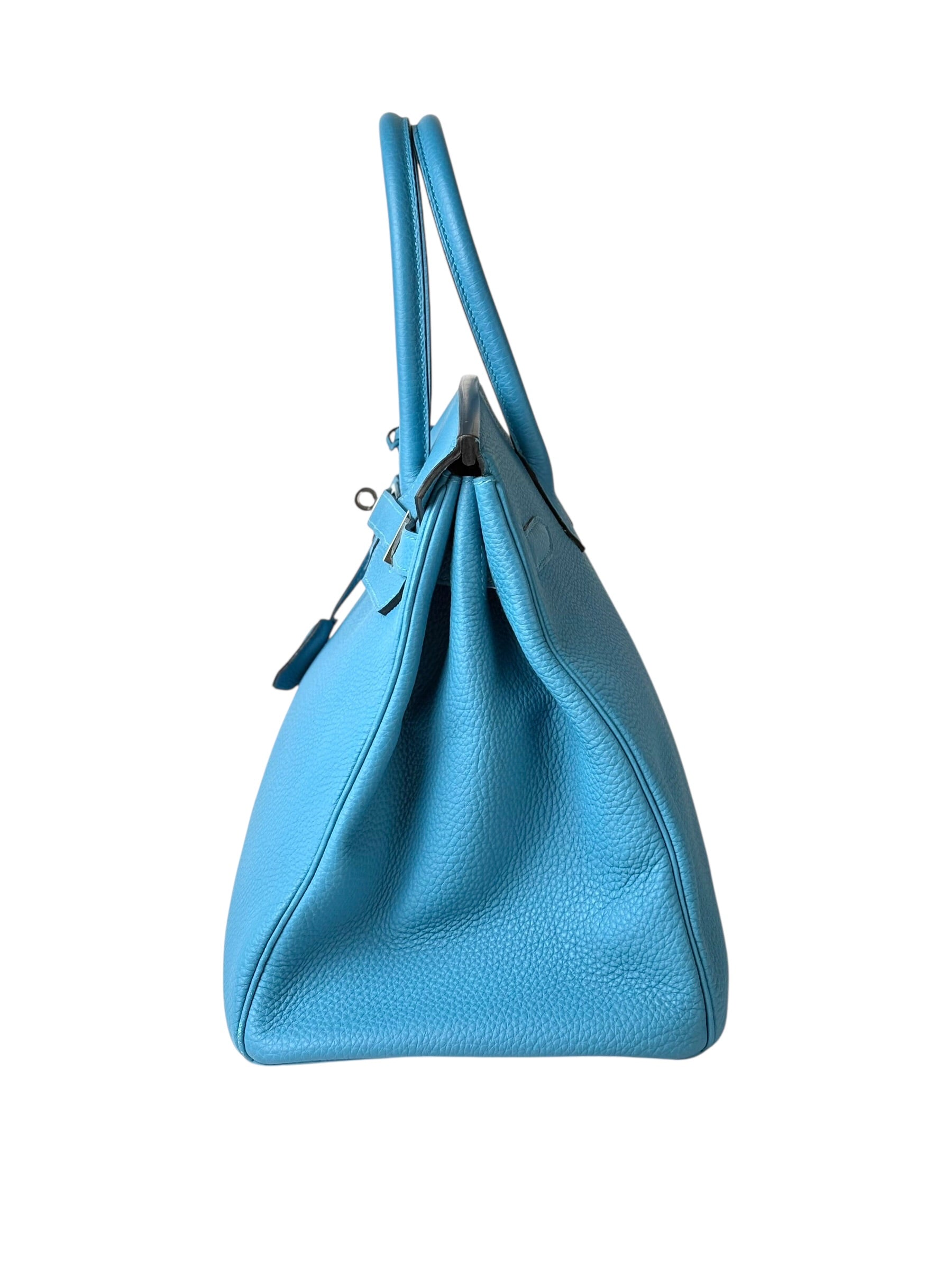 Hermes Birkin Blue 35cm Togo PHW Bag