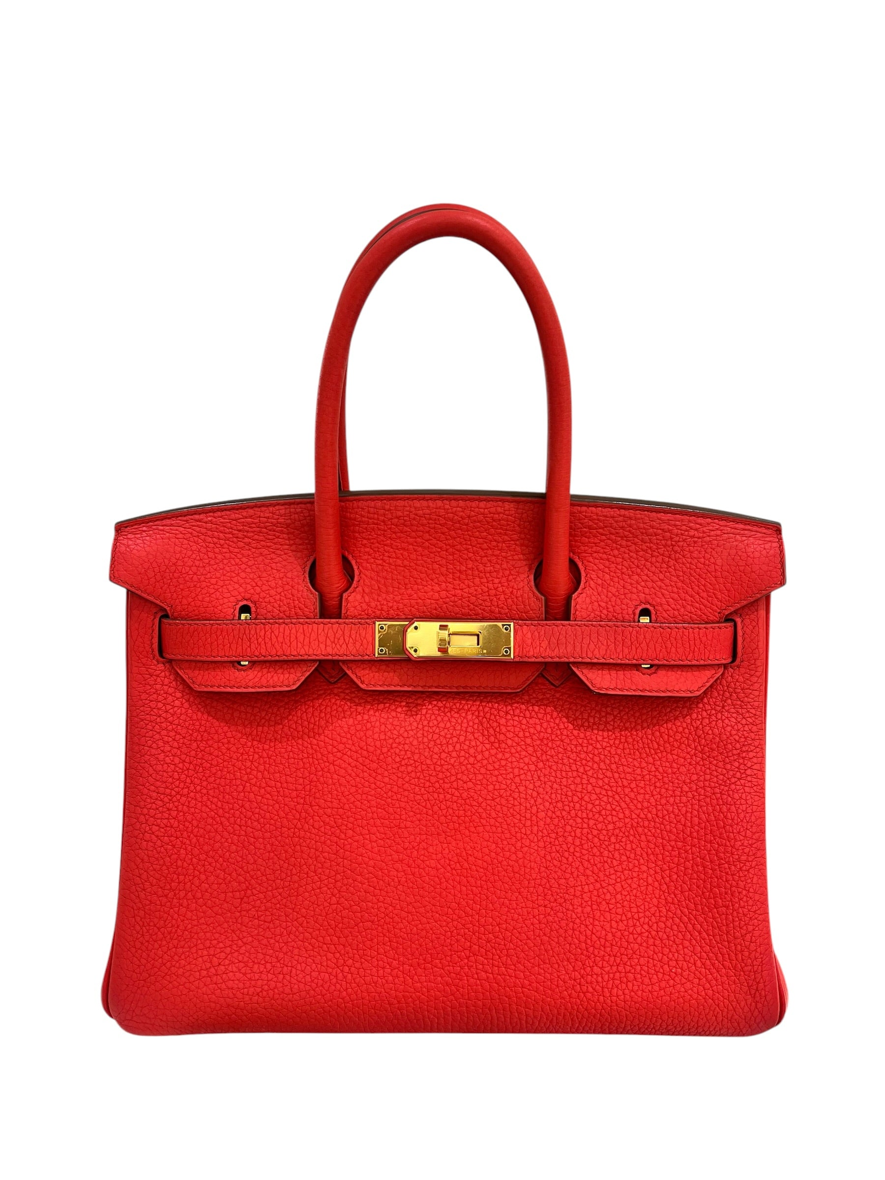 Hermes Birkin 30 Rose Jaipur Clemence GHW #R Square SKC8263M