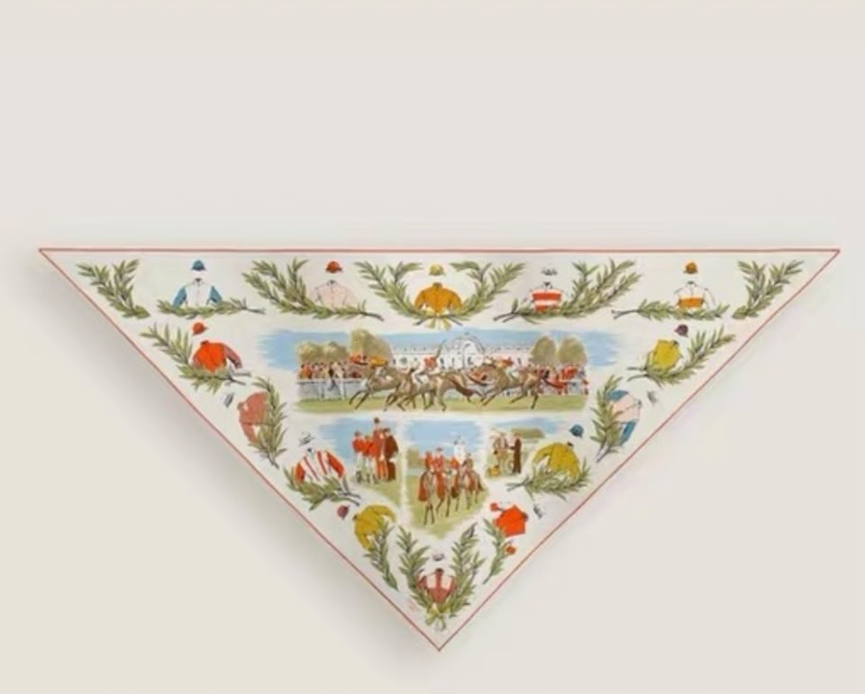 Hermes 140cm Cashmere/ Silk Large Triangle Scarf - New in Box