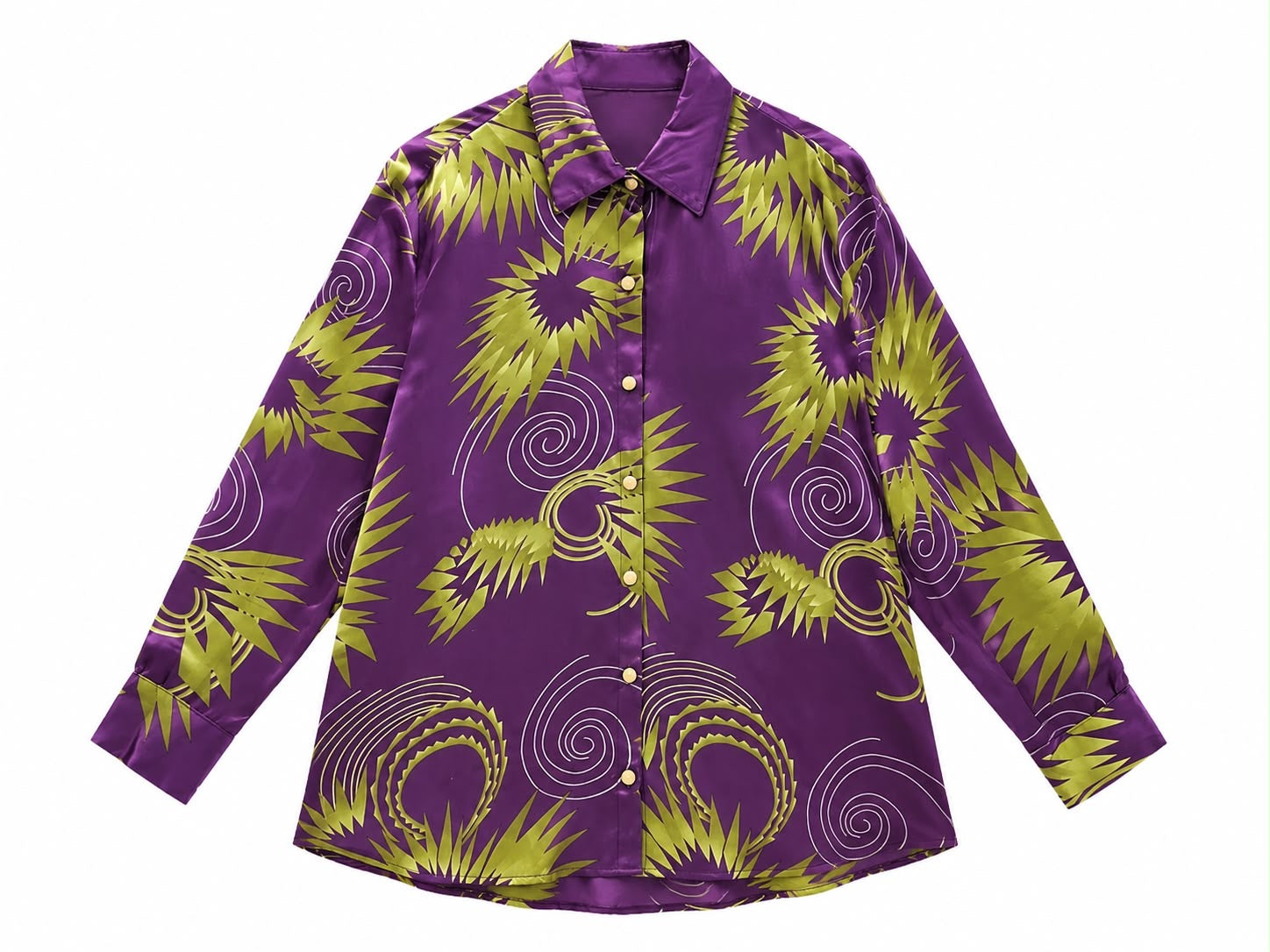 SHIRT JOUBI PURPLE GREEN MCL12363