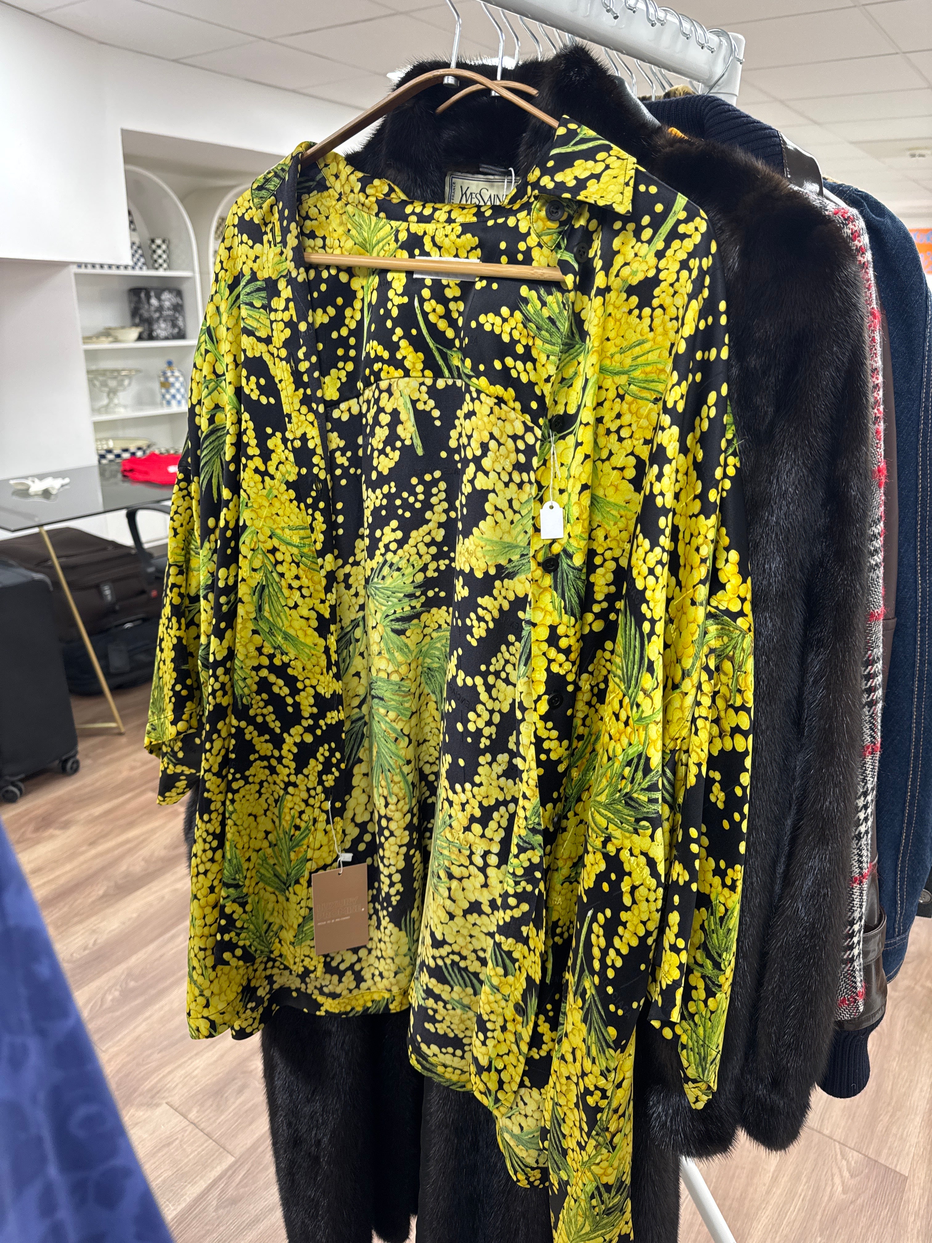 Yellow Floral Shirt ALEP278