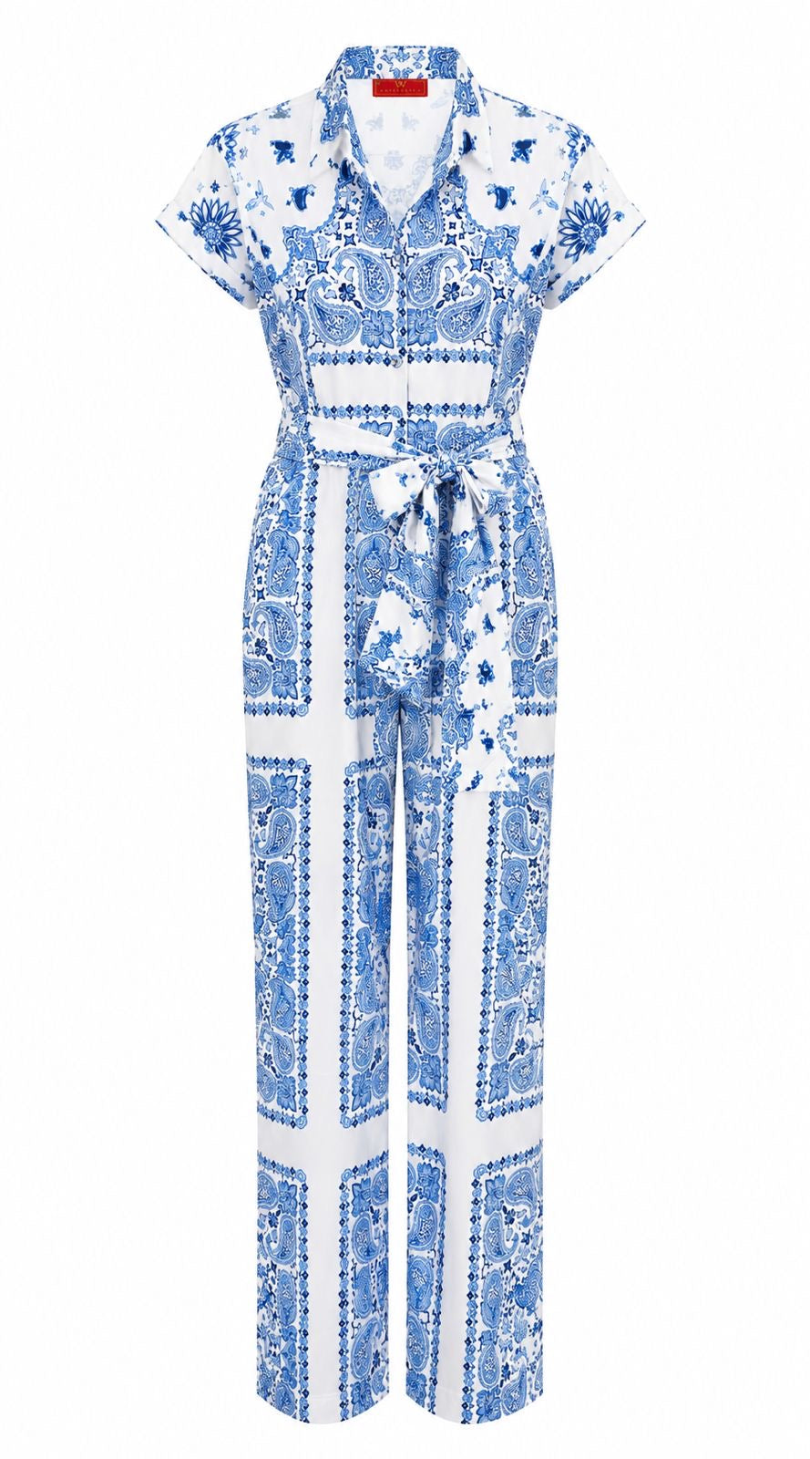 DRESS VIVIANNA BANDANA DOVE WHITE BLUE MCL12102