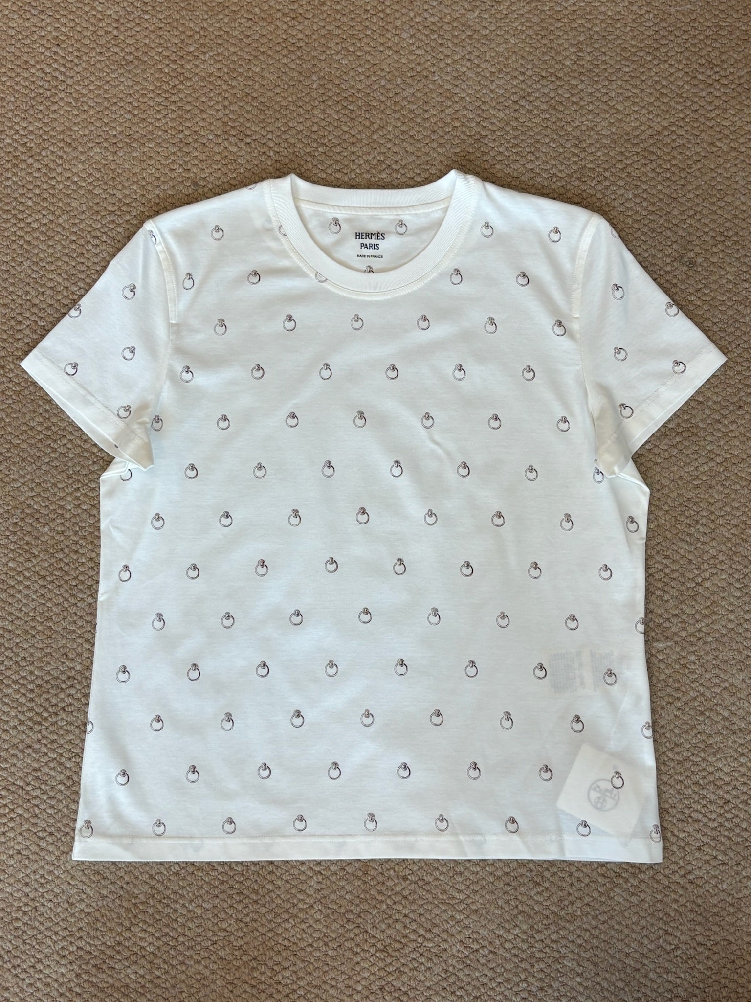 Size 40 - Hermès "Anneau Finesse" straight t-shirt