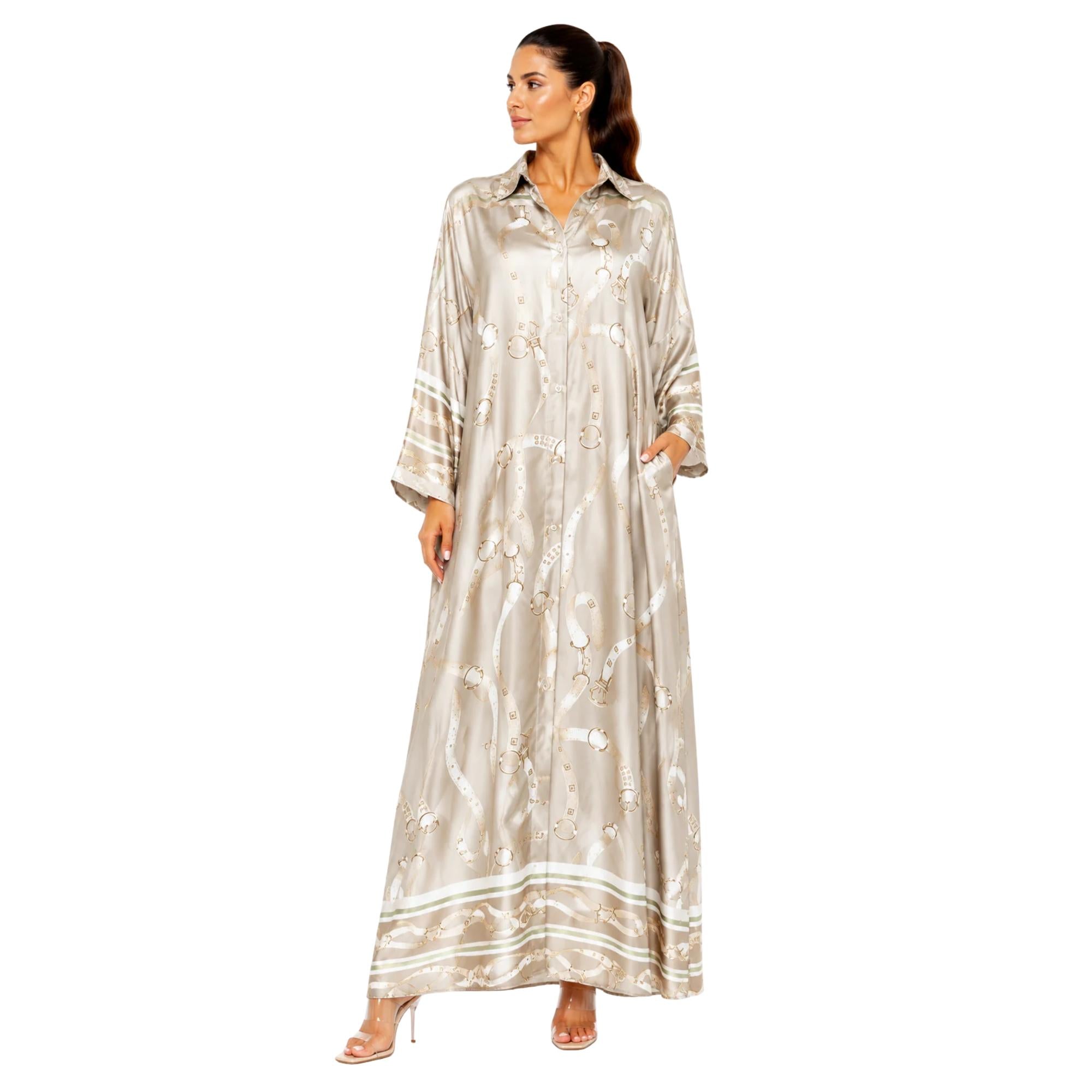 FLOW MAXI DRESS فستان “SADDLE CHAIN”
