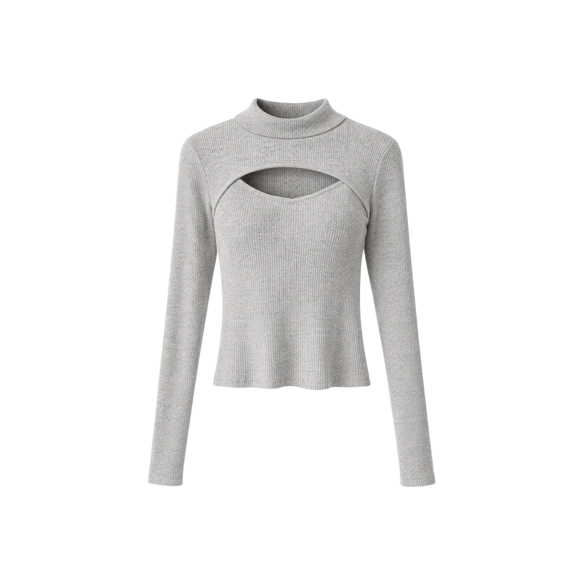 FRONT CUT OUT LONG SLEEVE TOP (فستان)"FINA"