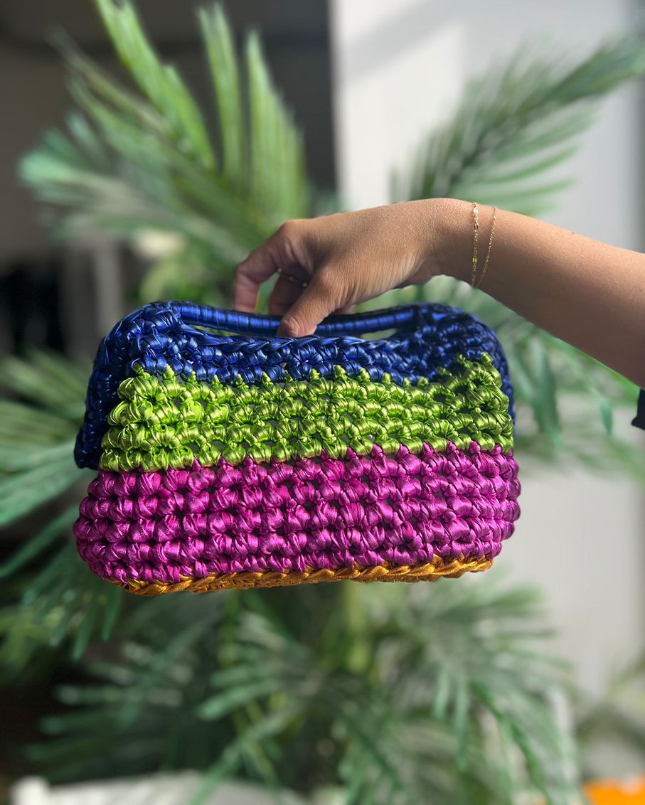 Four-Color Grand Galactica Metallic Rope Bgpm Bag