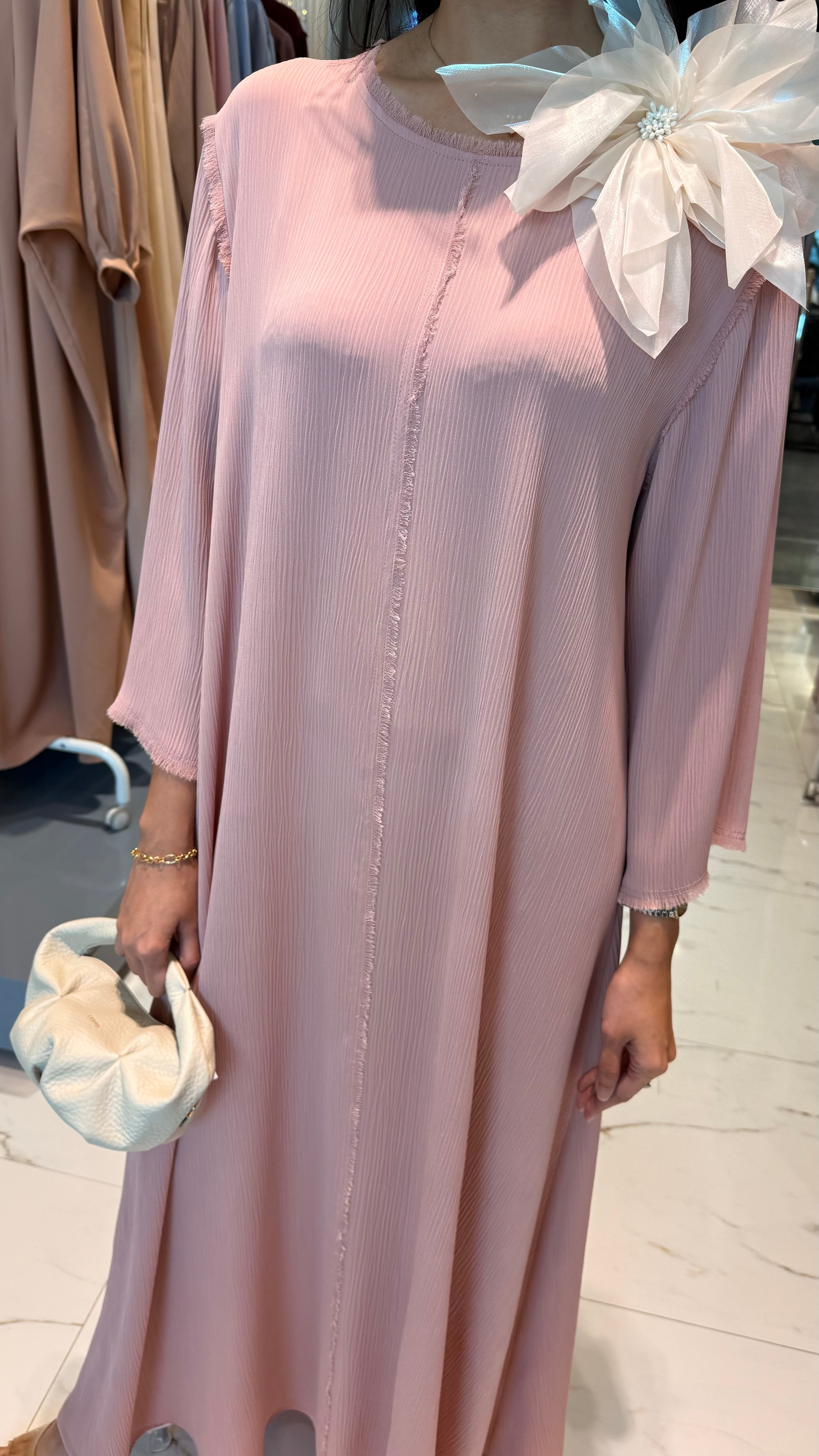 ROUND NECK A-LINE DRESS "KATYA”
