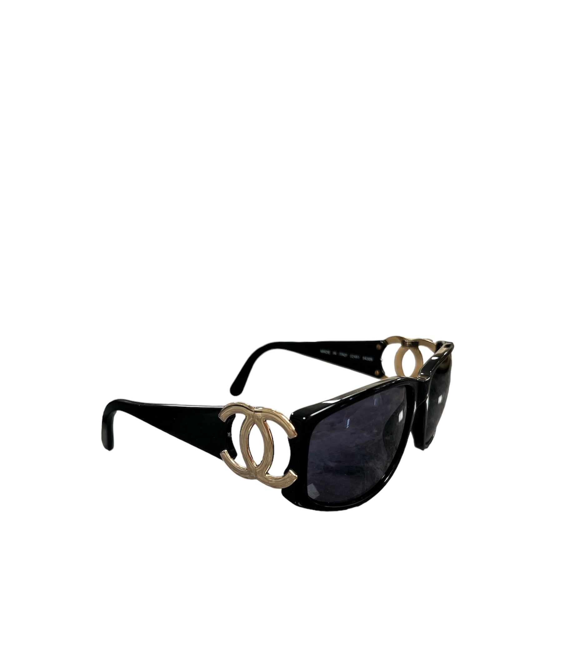 Chanel 90s Black Sunglasses CC - AJC0685