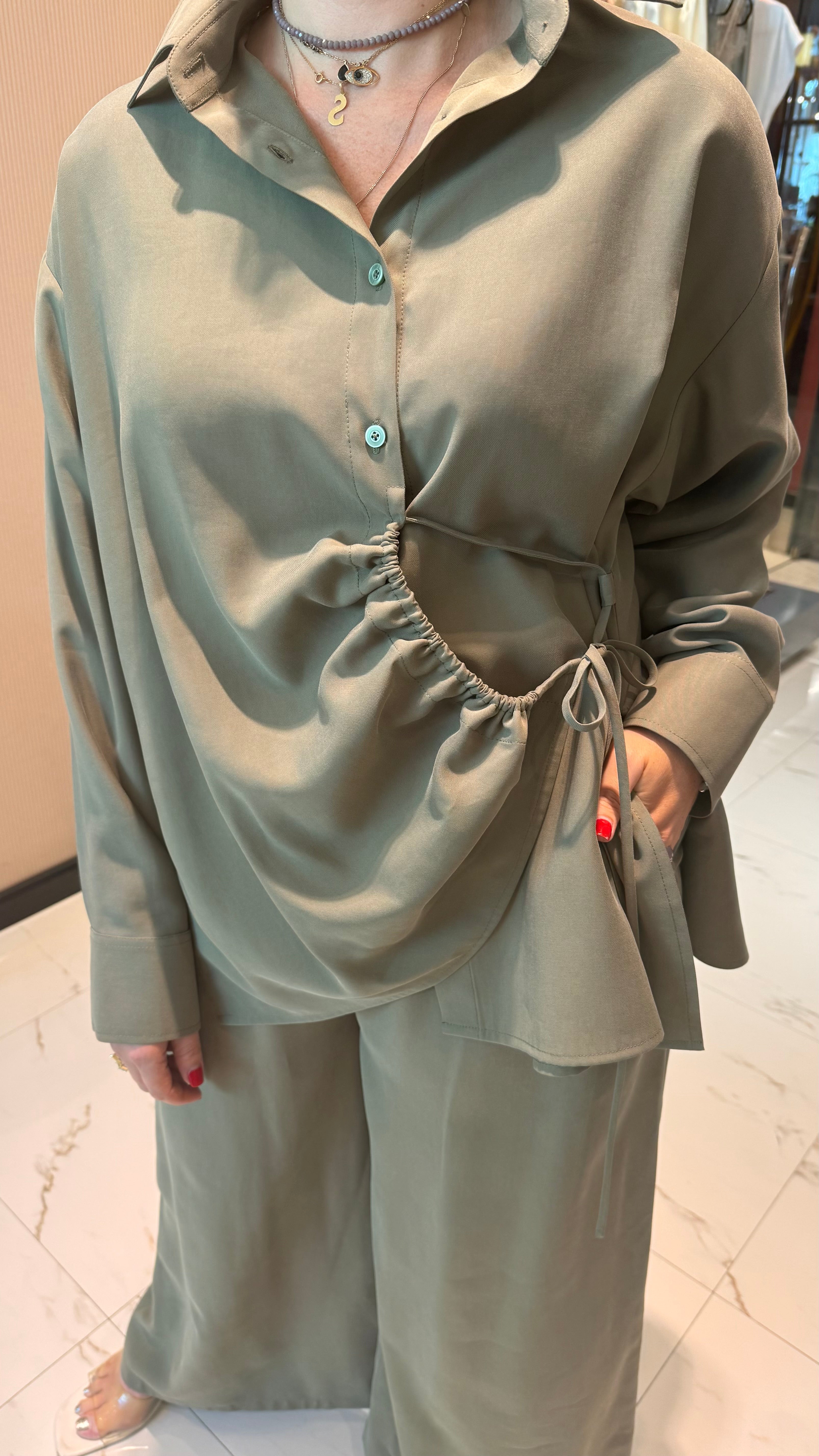 LONG SLEEVES BUTTONED DOWN SHIRT (قميص) “NINA”