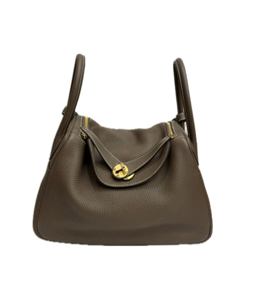 Hermes Lindy 30 Etoupe with GHW