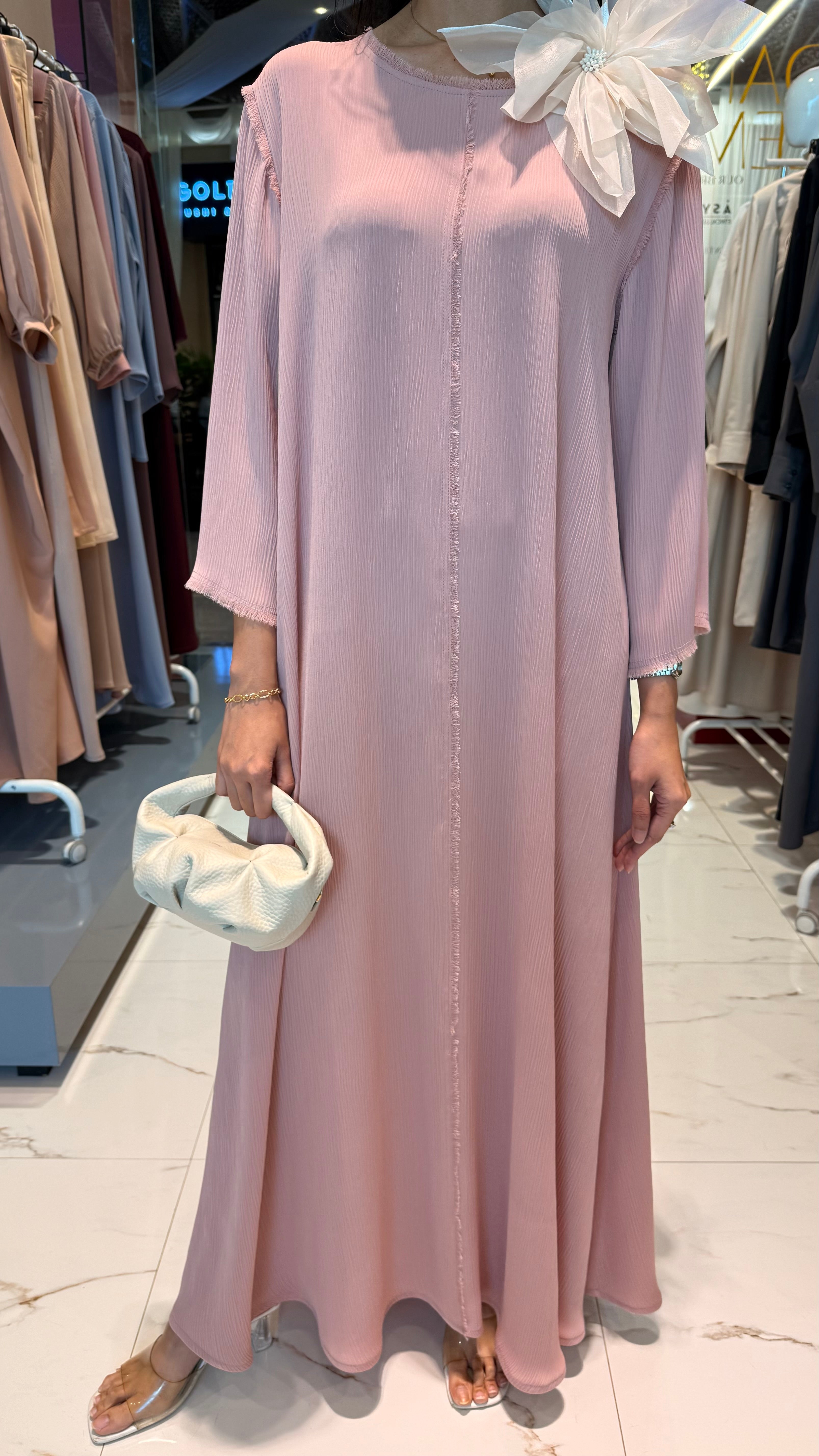 ROUND NECK A-LINE DRESS "KATYA”