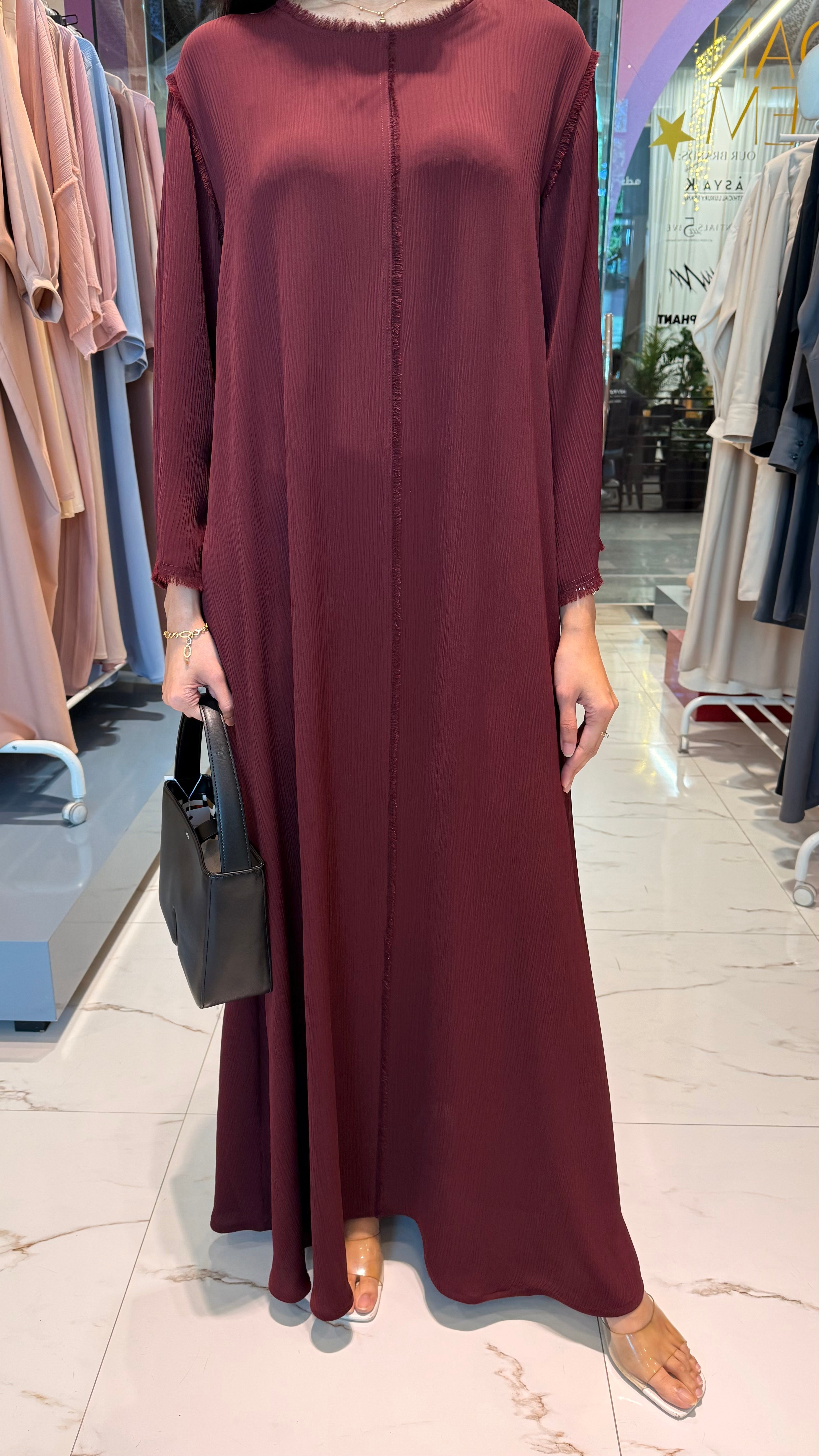 ROUND NECK A-LINE DRESS "KATYA”