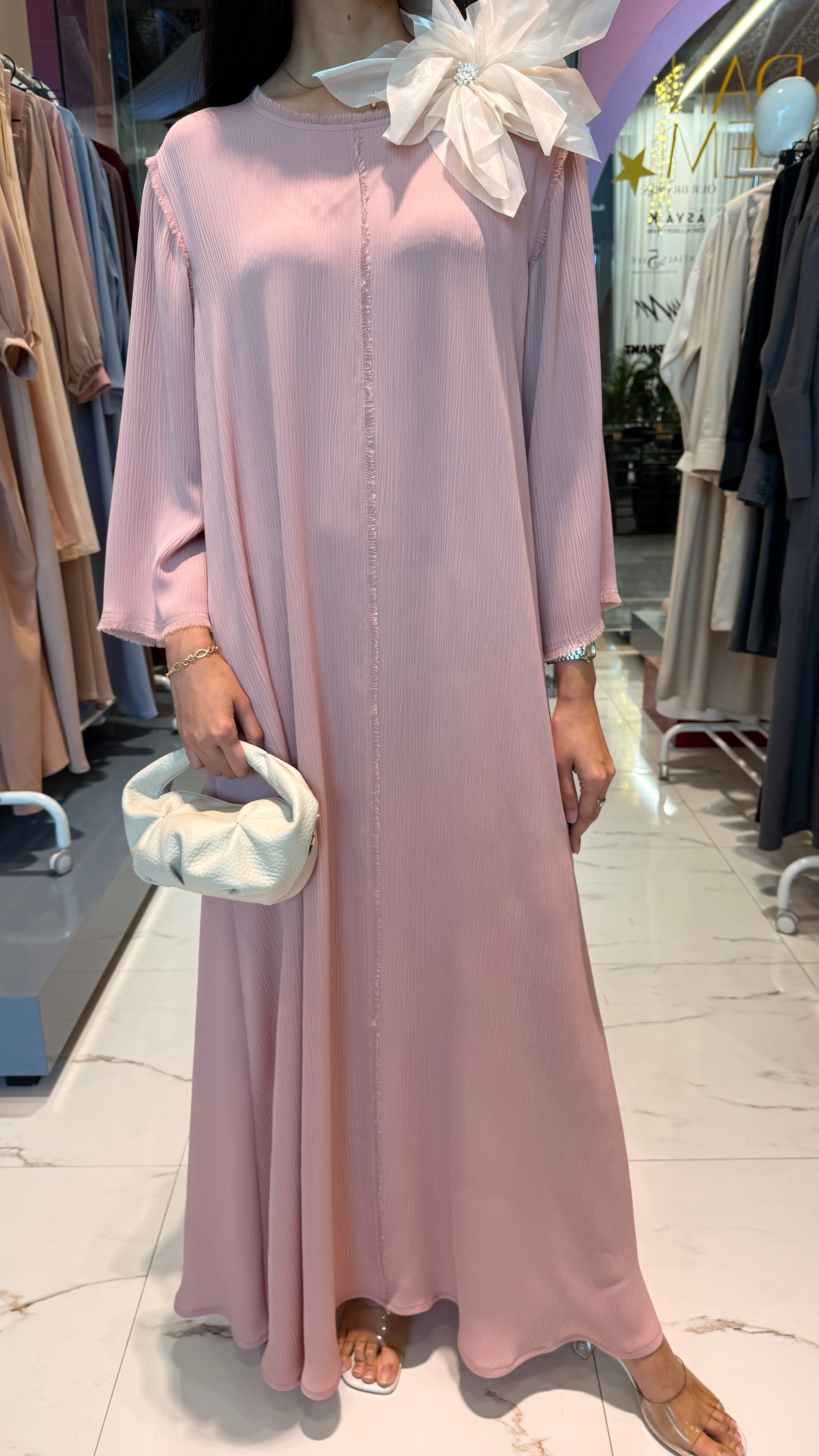 ROUND NECK A-LINE DRESS "KATYA”