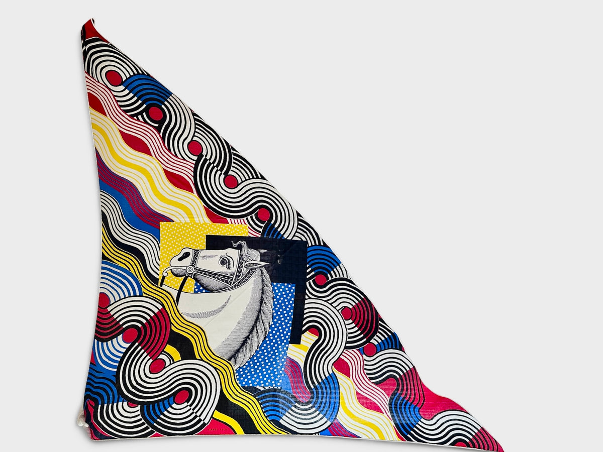 Hermes 140cm Cashmere/ Silk Large Triangle Scarf - in Box