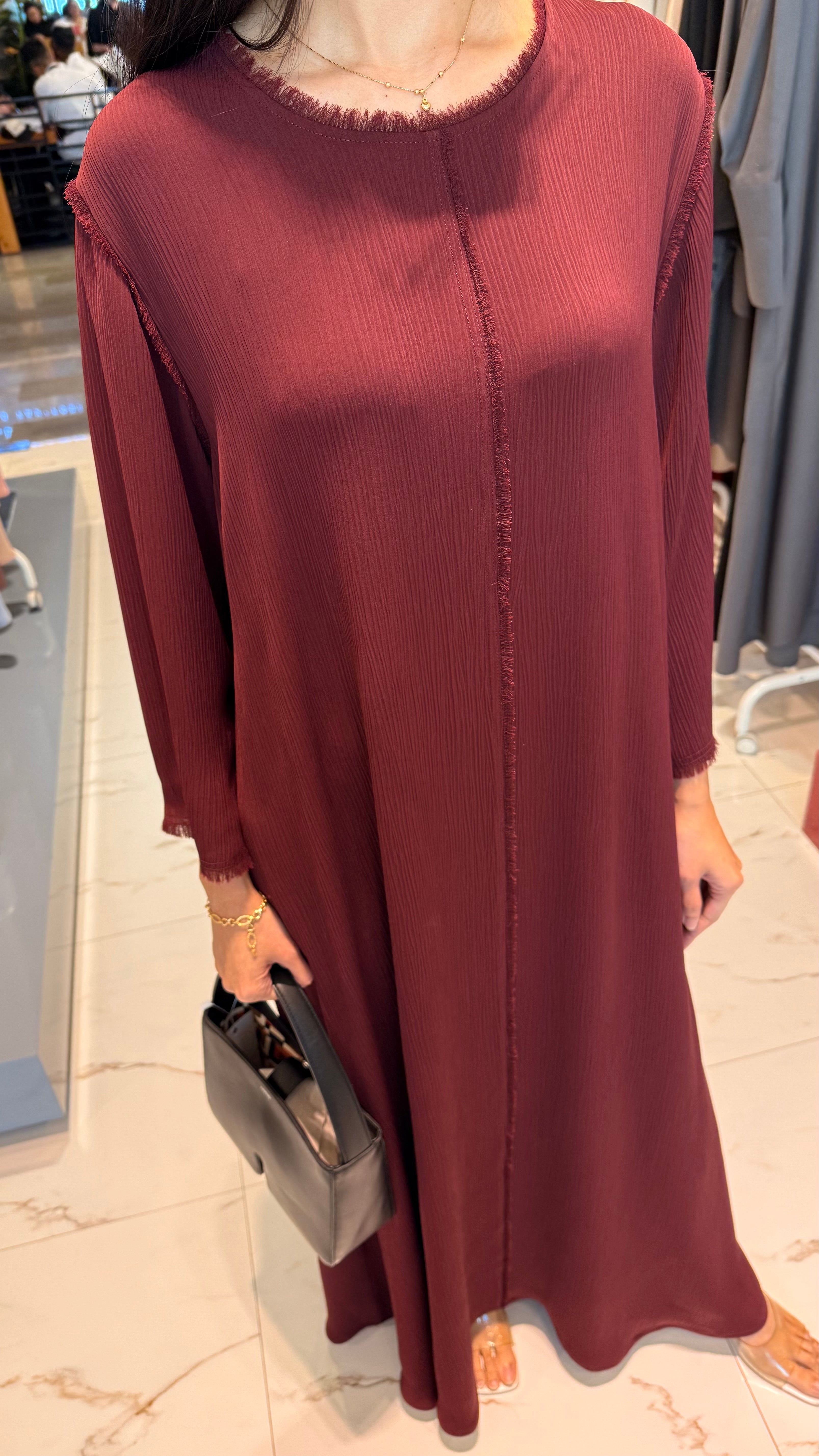 ROUND NECK A-LINE DRESS "KATYA”