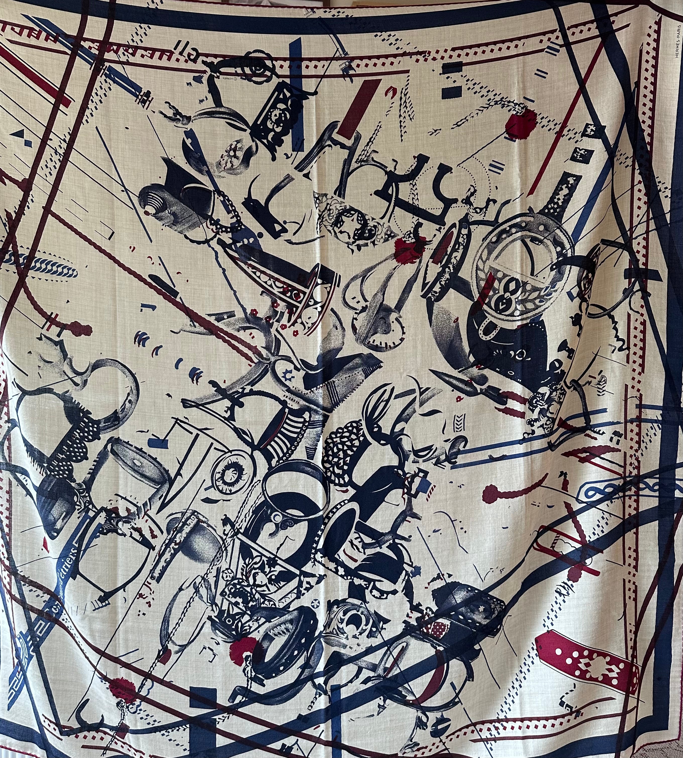 Hermes 140cm Cashmere/ Silk Large Scarf - in Box