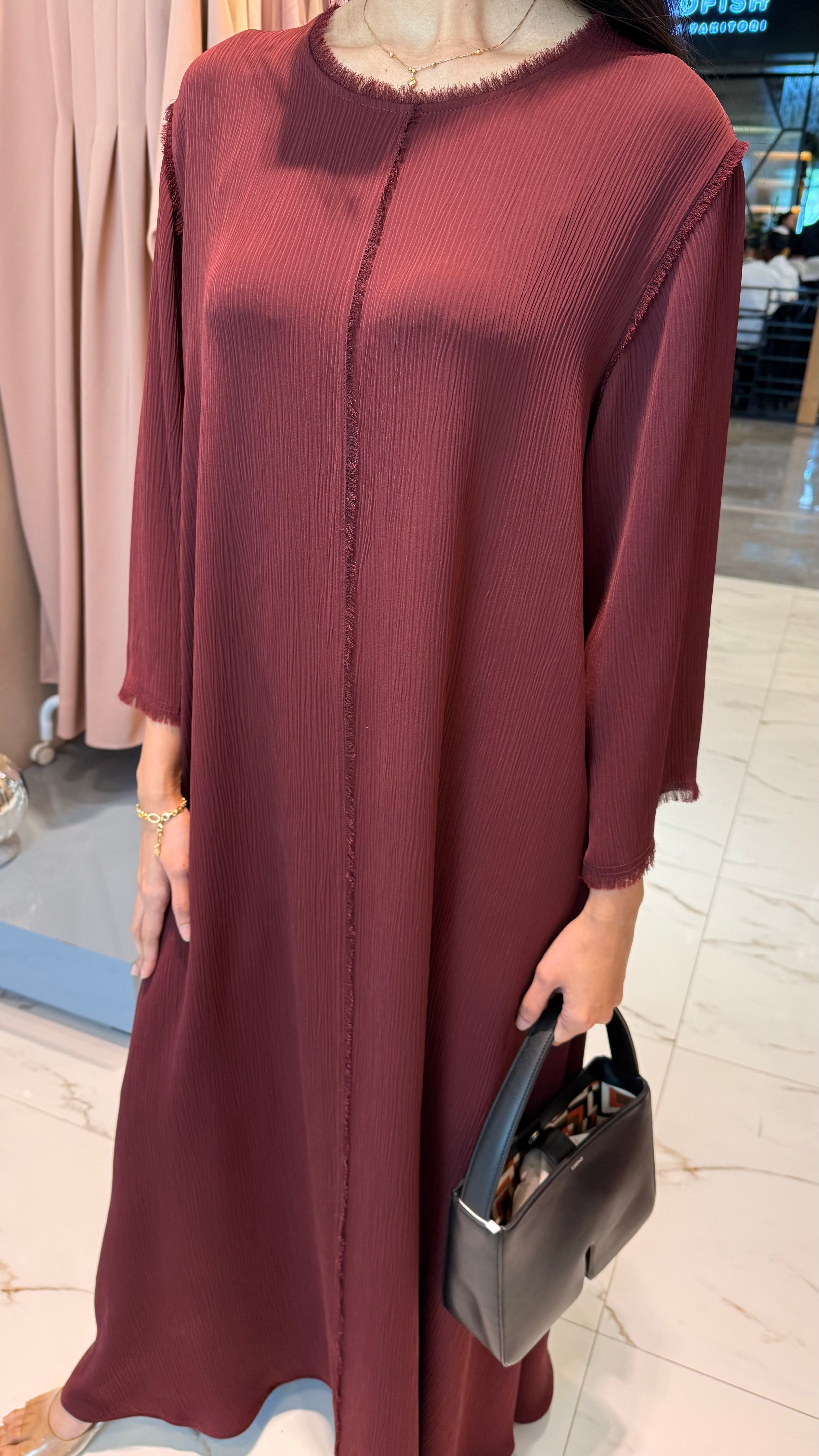 ROUND NECK A-LINE DRESS "KATYA”