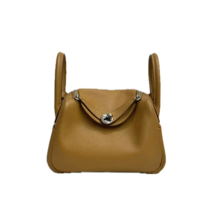 Hermes Mini Lindy in Sesame Swift Leather - Full Set
