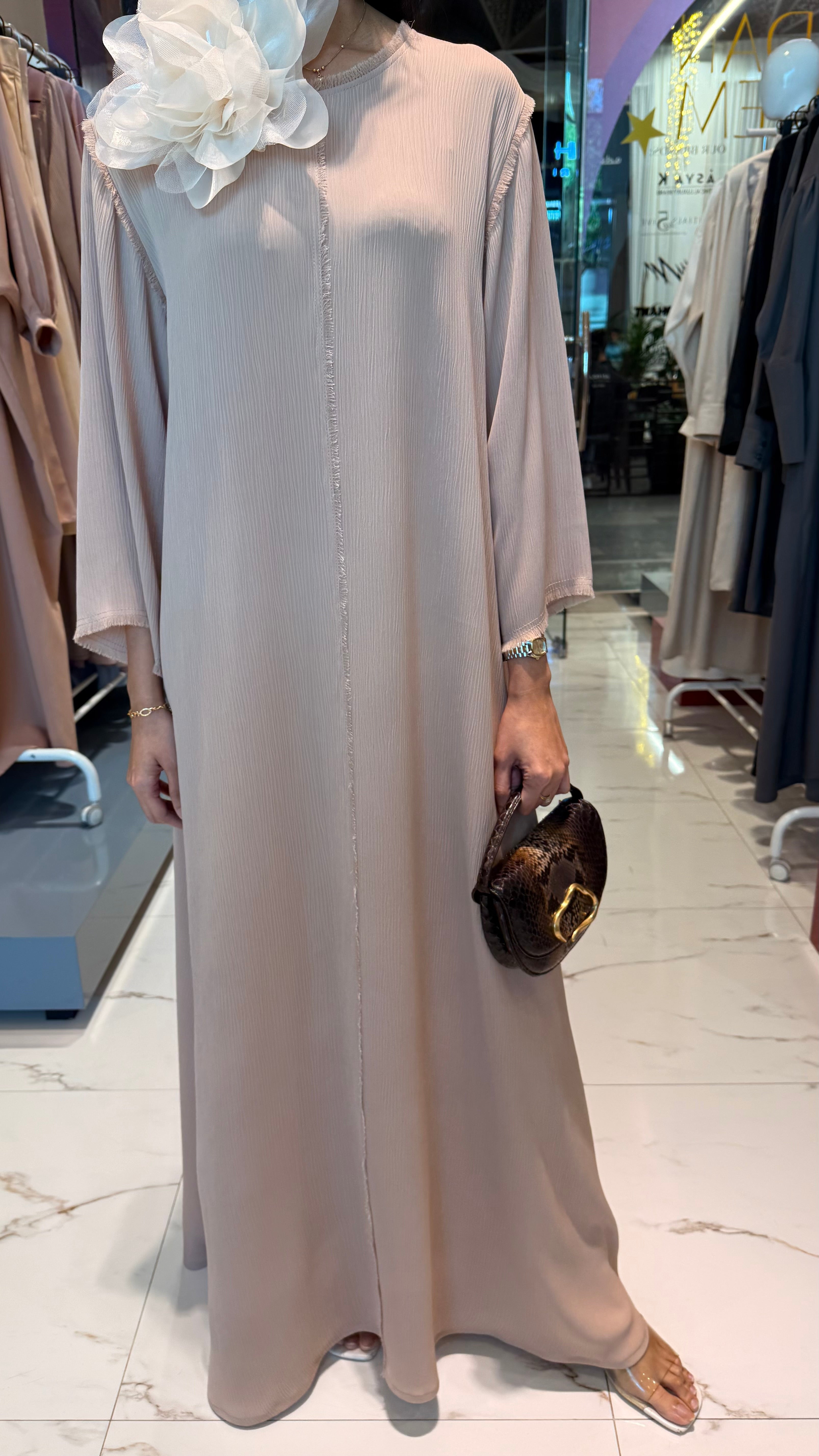 ROUND NECK A-LINE DRESS "KATYA”