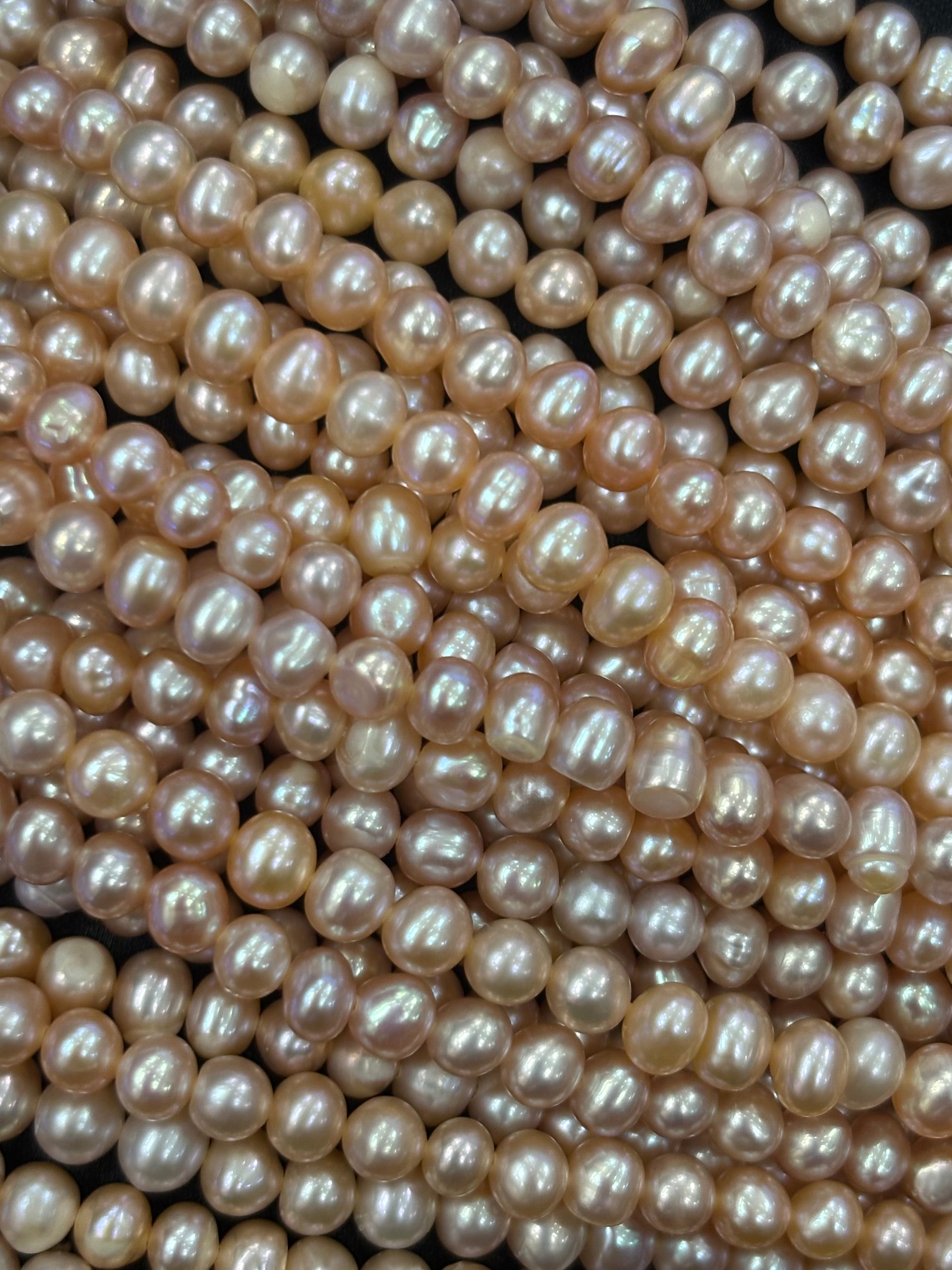 Freshwater Pink/Padparadscha Pearls 4-5mm DXBCS0625