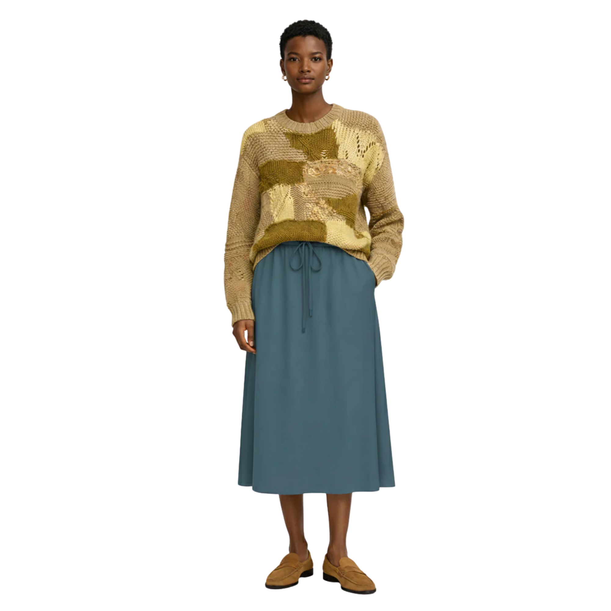 GONNA LINA MATT SILK SKIRT( التنورة)