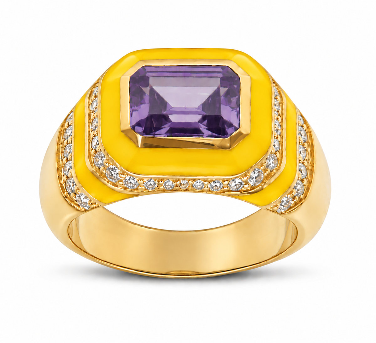 Kyma Dome Ring 18K Yellow Gold THOA001