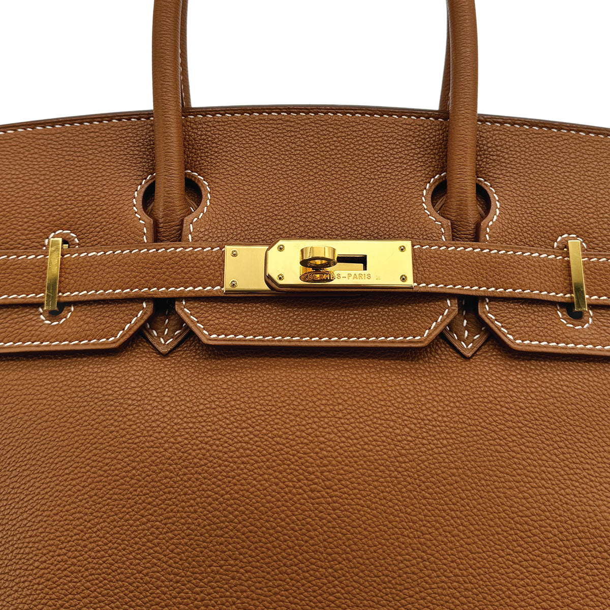HERMES BIRKIN 30 GOLD TOGO HAND BAG 2002 SQUARE F GOLD HARDWARE 90314361