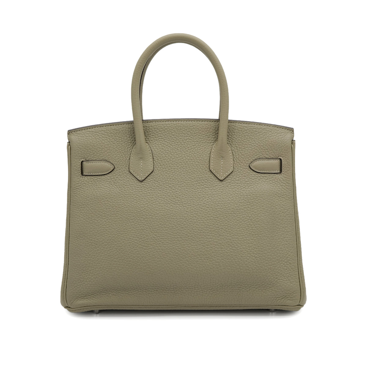 HERMES BIRKIN 30 SAUGE TAURILLON CLEMENCE HAND BAG 2016 X STAMP PALLADIUM HARDWARE 90310829 - PURPOSE