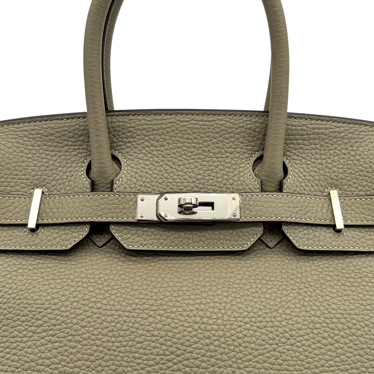 HERMES BIRKIN 30 SAUGE TAURILLON CLEMENCE HAND BAG 2016 X STAMP PALLADIUM HARDWARE 90310829 - PURPOSE