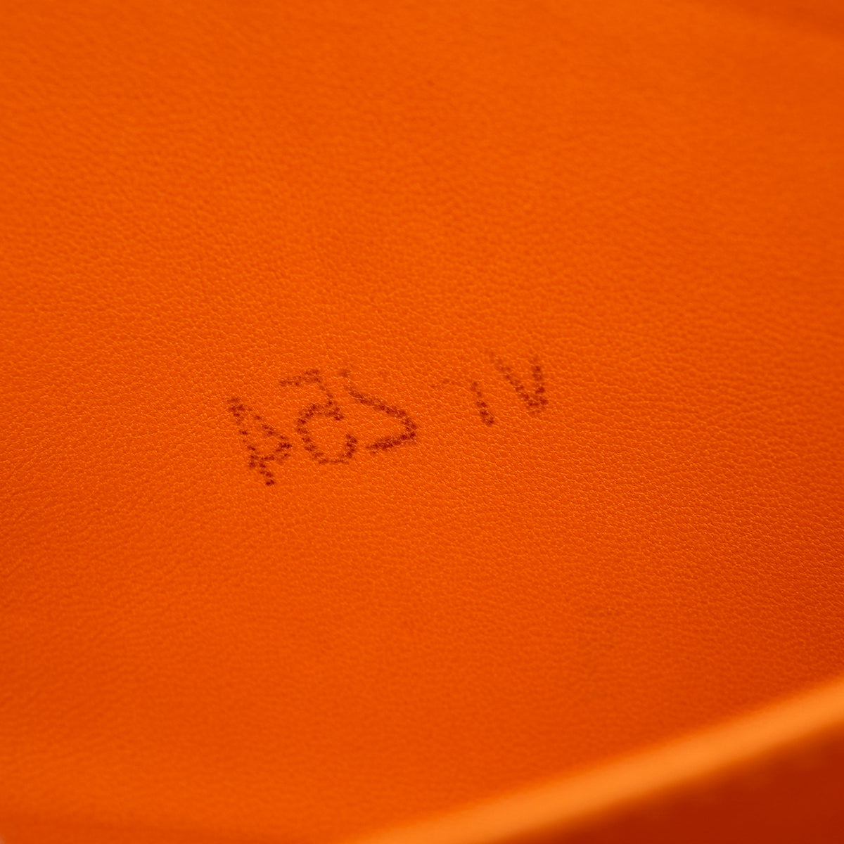 HERMES PLUME ELAN 28 ORANGE CHEVRE HAND BAG 2005 SQUARE I PALLADIUM HARDWARE 90335827