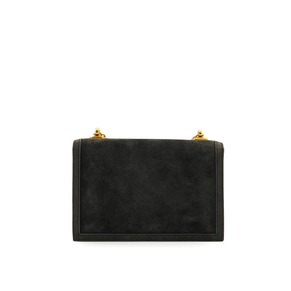 HERMES ALCAZAR DARK GRAY DOBLIS CHAIN SHOULDER BAG 1980 CIRCLE J GOLD HARDWARE 90334298