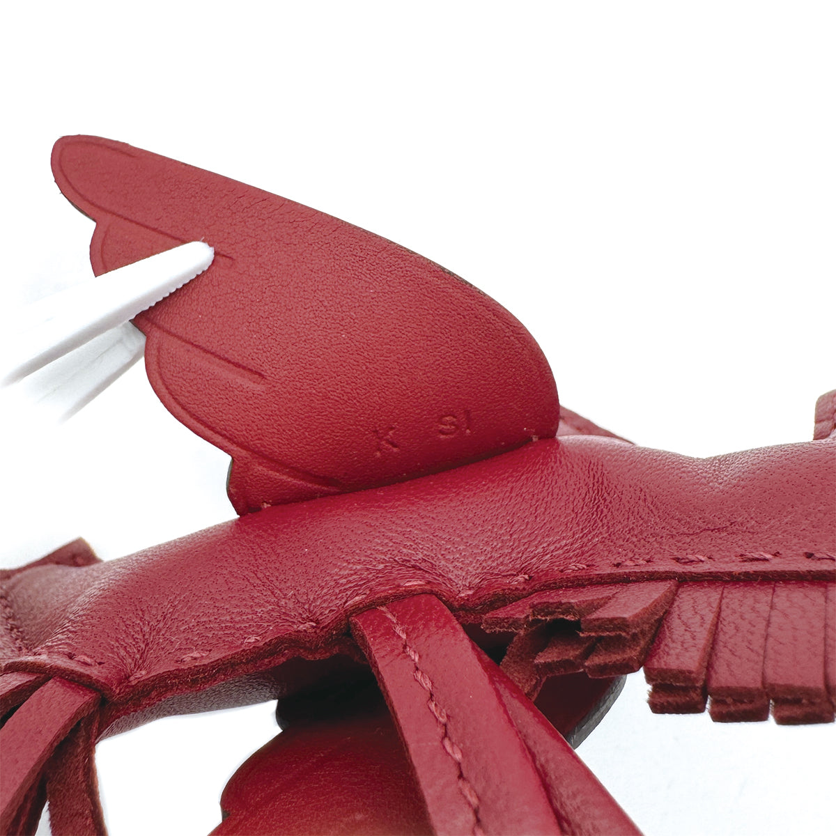 HERMES BAG CHARM RODEO PEGASUS PM ROUGE H AGNEAU MILO 2025 K STAMP 90313361