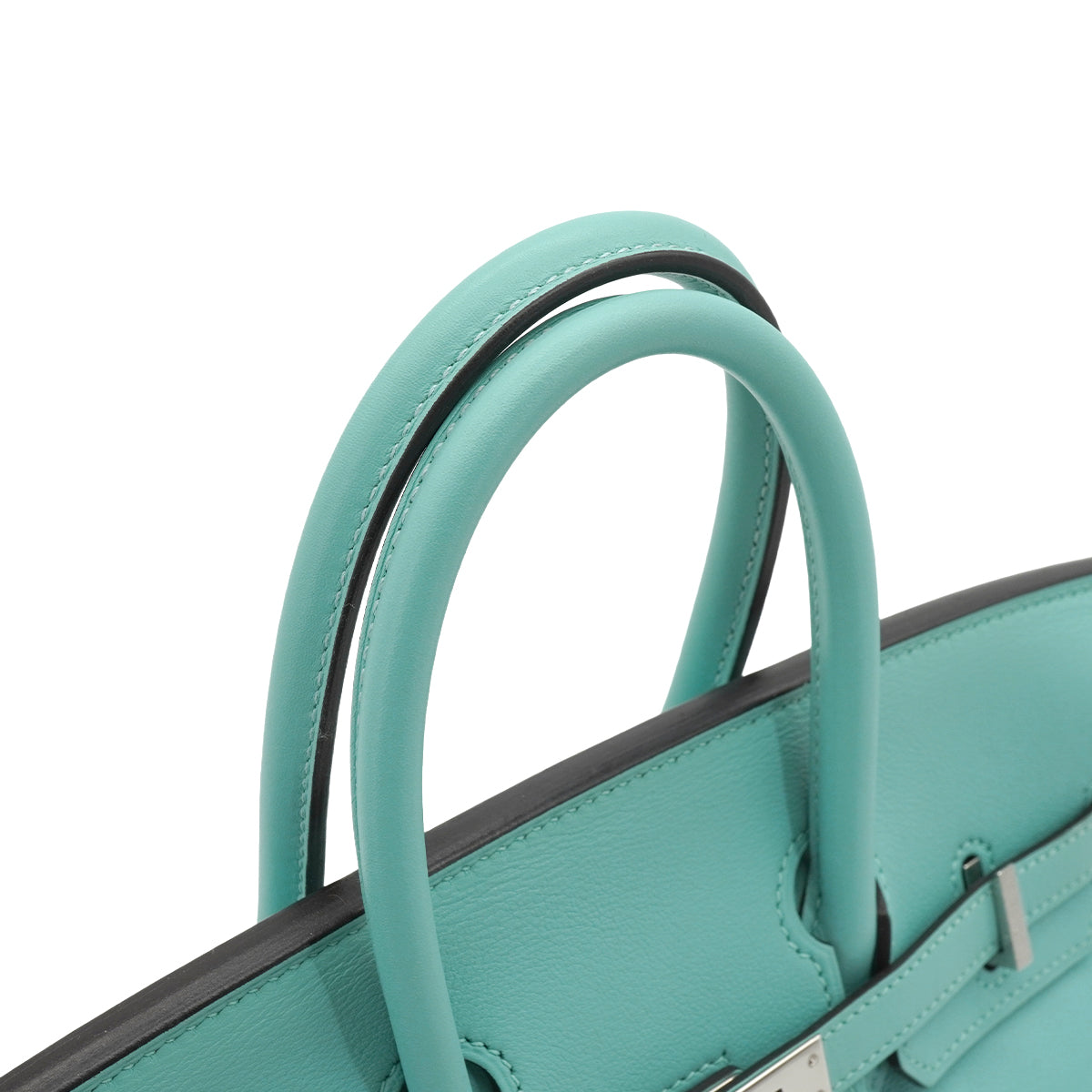 HERMES BIRKIN 25 BLUE ATOLL VEAU SWIFT HAND BAG 2015 T STAMP PALLADIUM HARDWARE 90343018