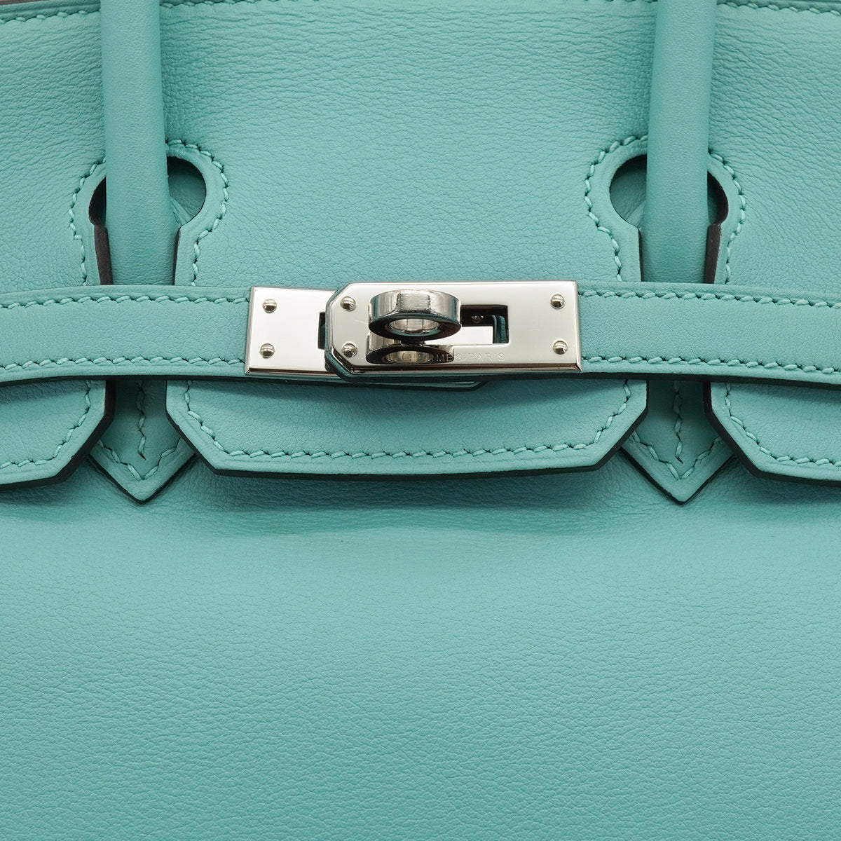 HERMES BIRKIN 25 BLUE ATOLL VEAU SWIFT HAND BAG 2015 T STAMP PALLADIUM HARDWARE 90343018
