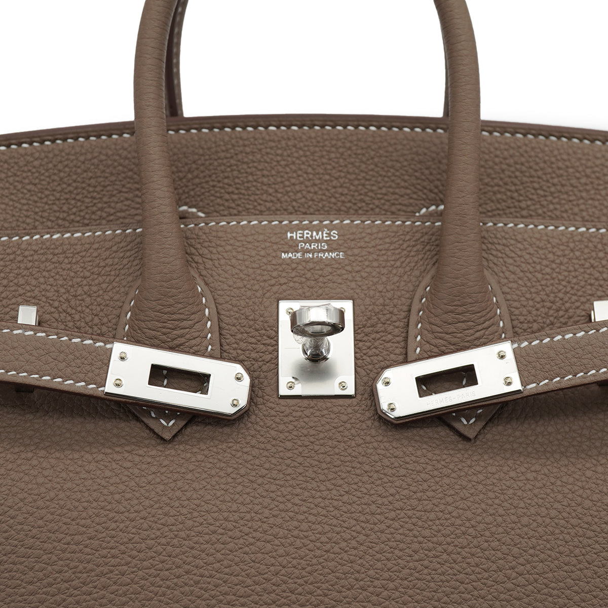 HERMES BIRKIN 25 ETOUPE TOGO HAND BAG 2026 G STAMP PALLADIUM HARDWARE 90327142