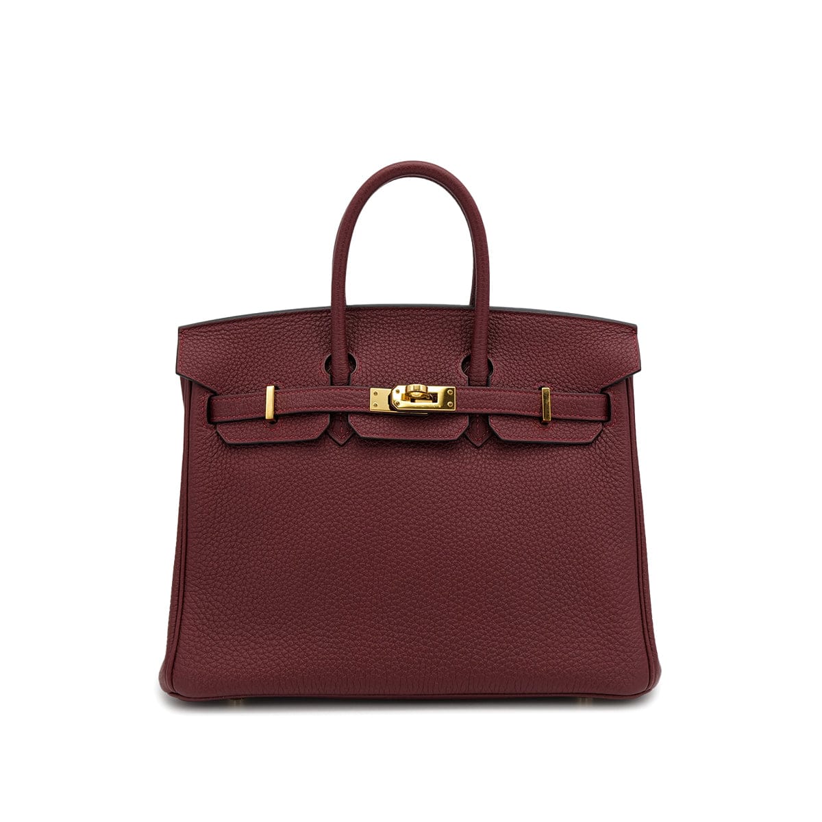 HERMES BIRKIN 25 ROUGE H TOGO HAND BAG 2020 Y STAMP GOLD HARDWARE 90306265